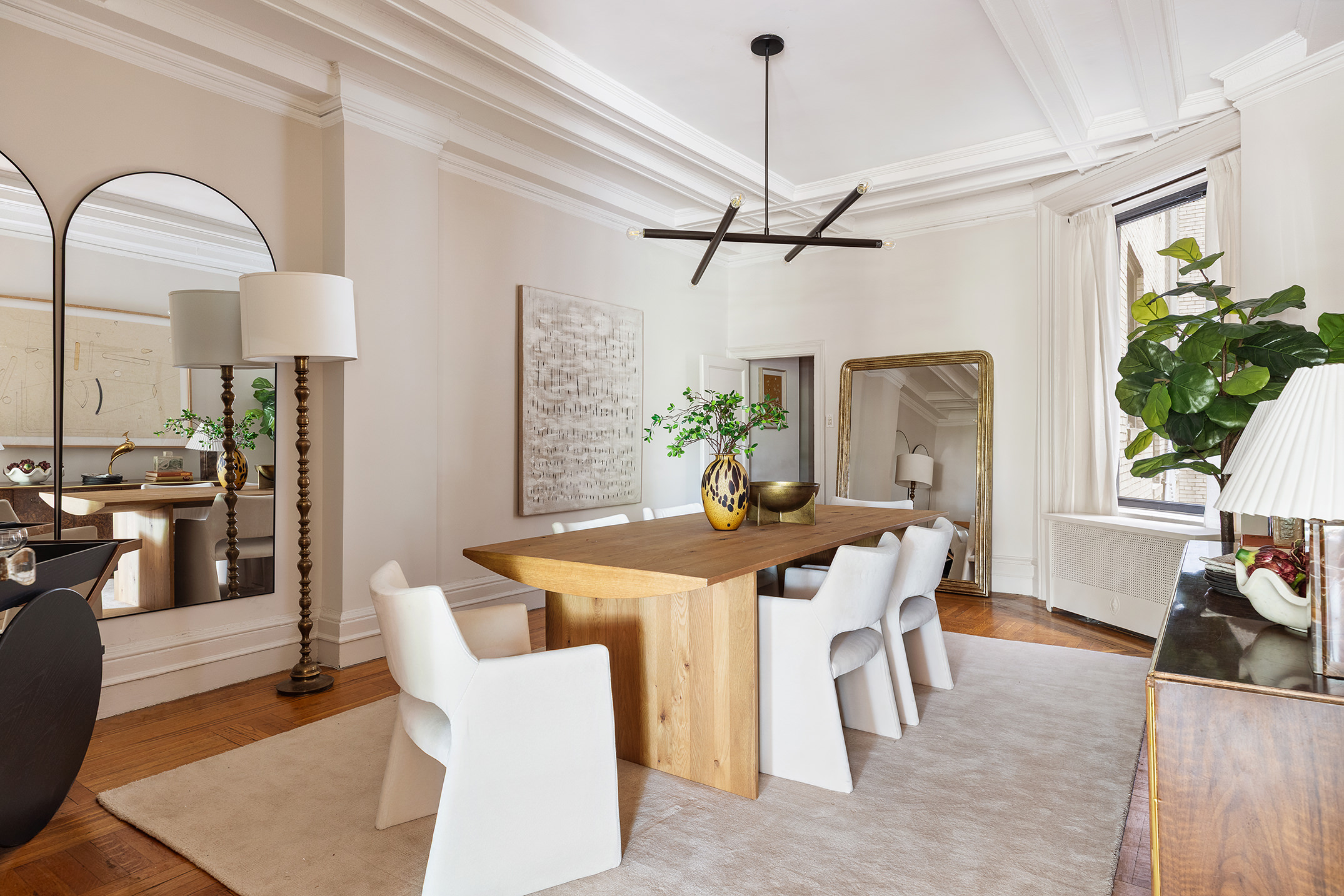 270 Riverside Drive, Unit 2C Manhattan, NY 10025 - Photo 7 of 22 a view of a dining room with furniture window and wooden floor