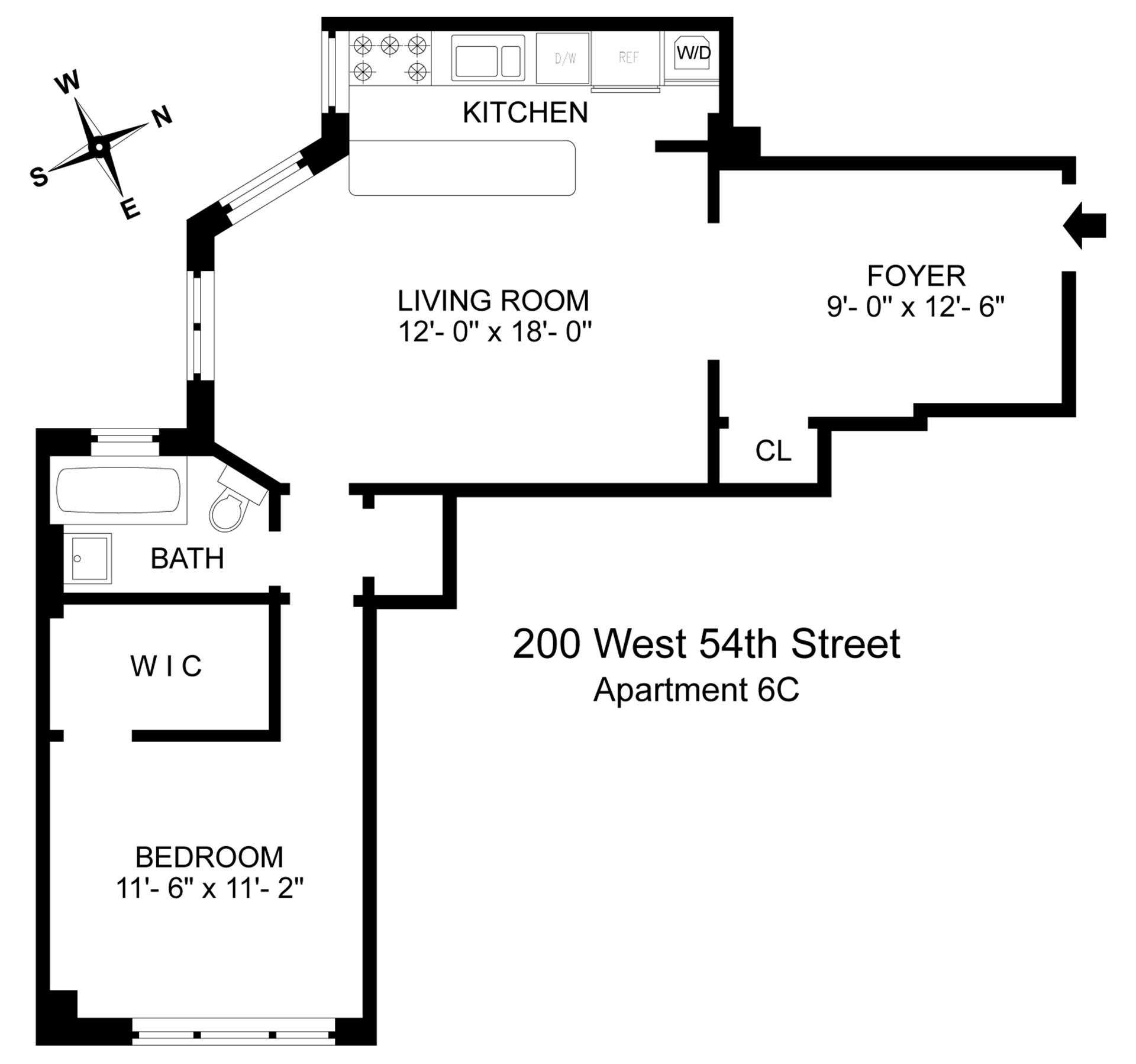 200 West 54th Street, Unit 6C Manhattan, NY 10019 - Photo 5 of 5