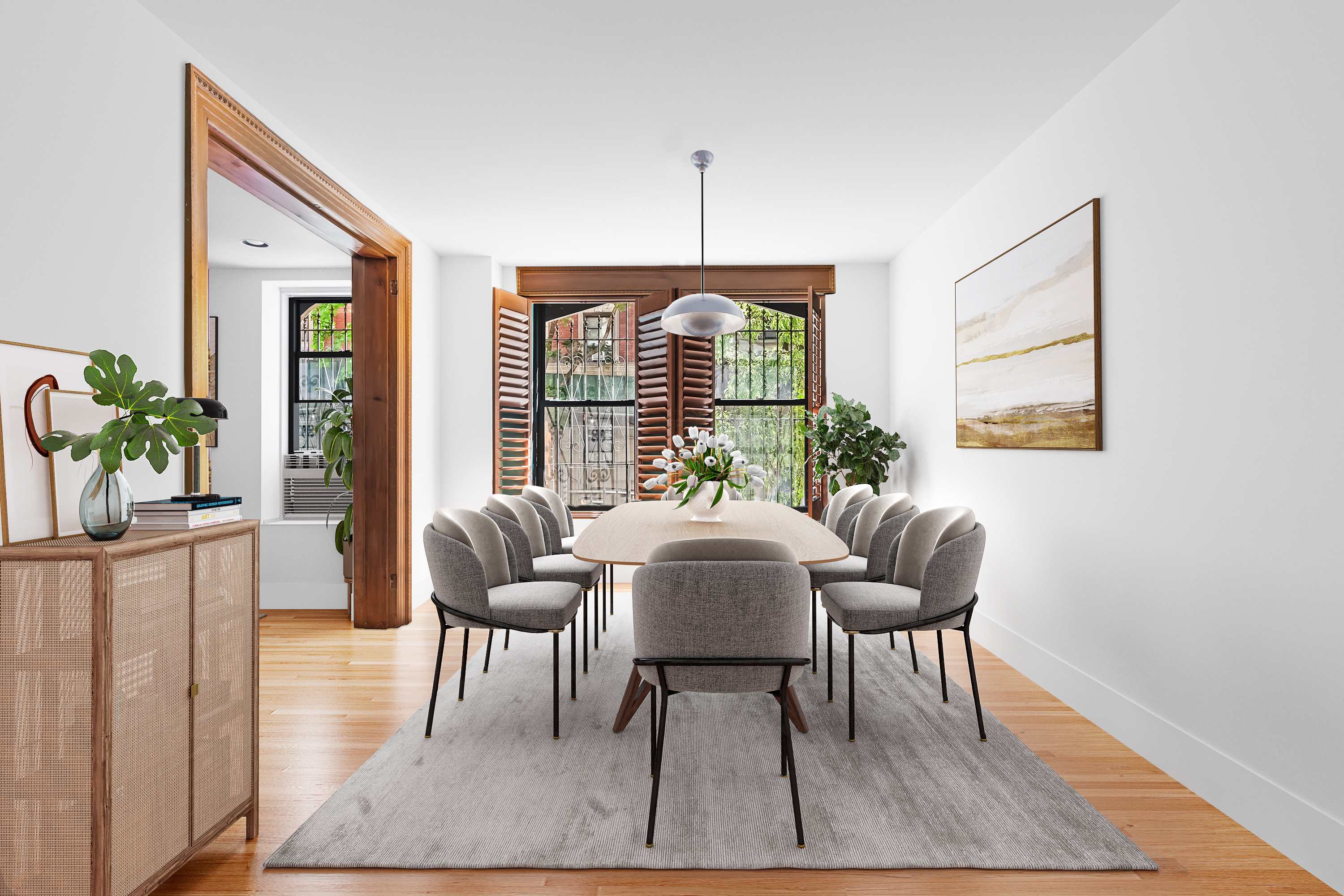311 West 97th Street, Unit 1W Manhattan, NY 10025 - Photo 2 of 15 a view of a dining room with furniture window and wooden floor