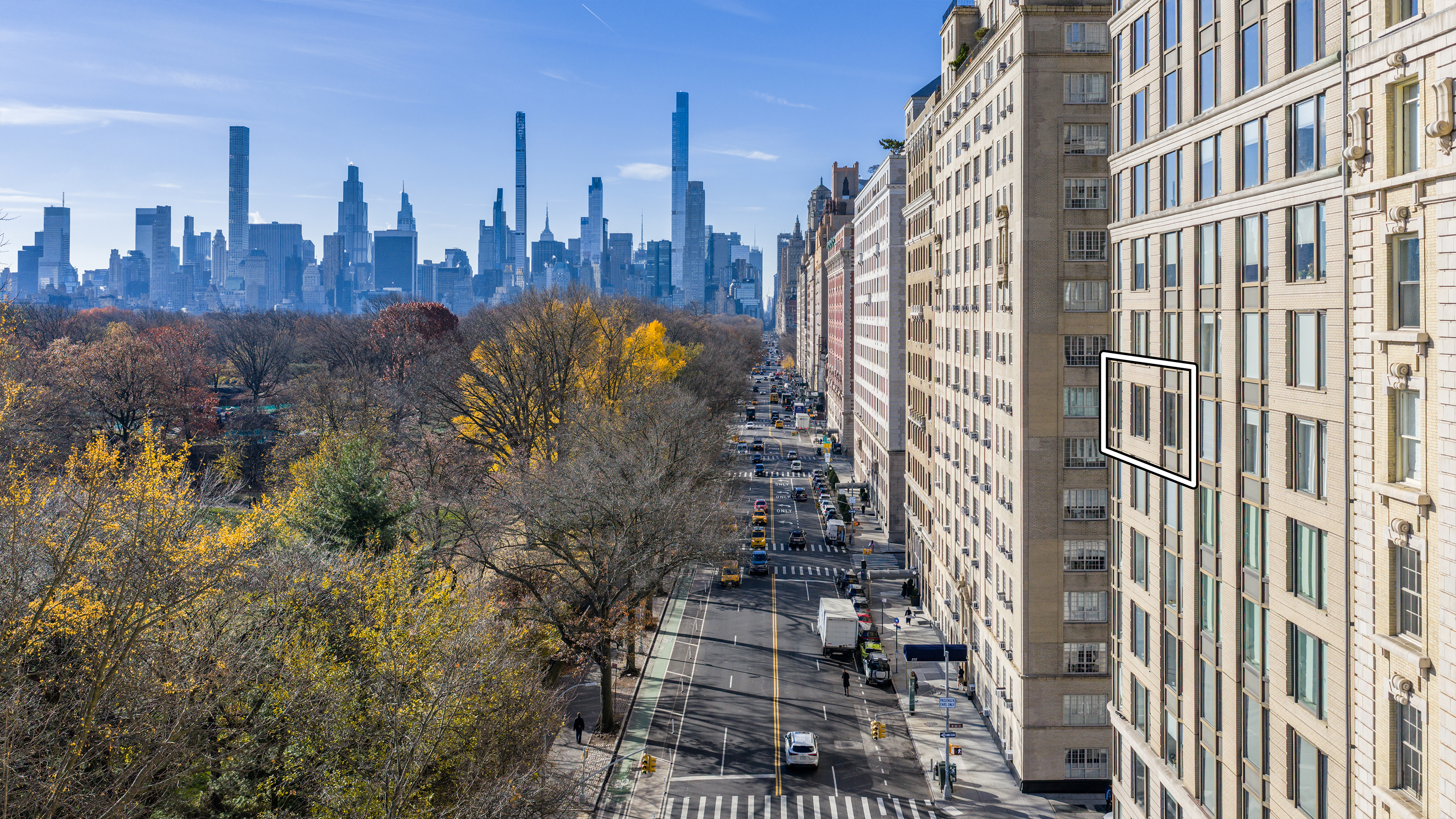 279 Central Park West, Unit 8BC Manhattan, NY 10024 - Photo 3 of 20 a view of a city with tall buildings