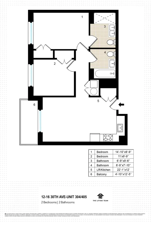 $949,000 | 12-16 30th Avenue, Unit 304 | Astoria