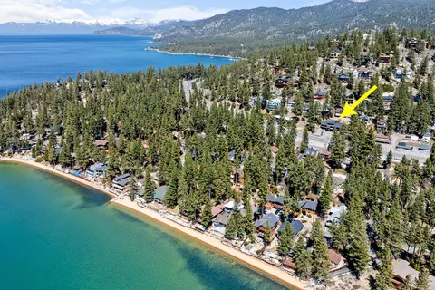 a view of a city with a mountain in the background