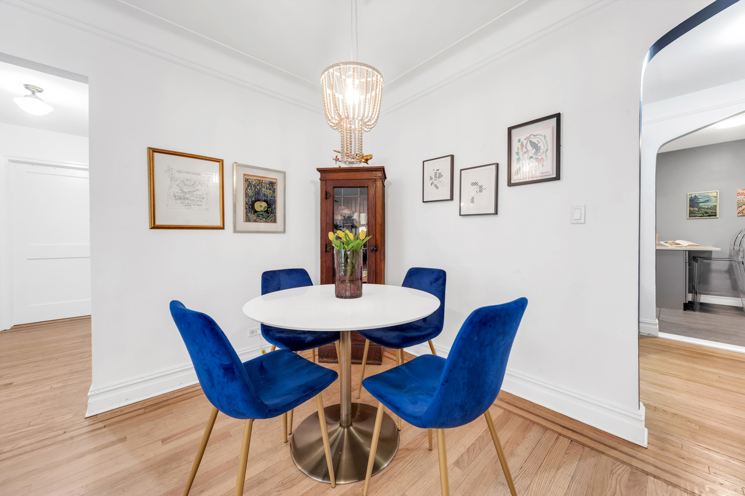 385 Argyle Road, Unit 1B Brooklyn, NY 11218 - Photo 3 of 11 a view of a dining room with furniture and wooden floor