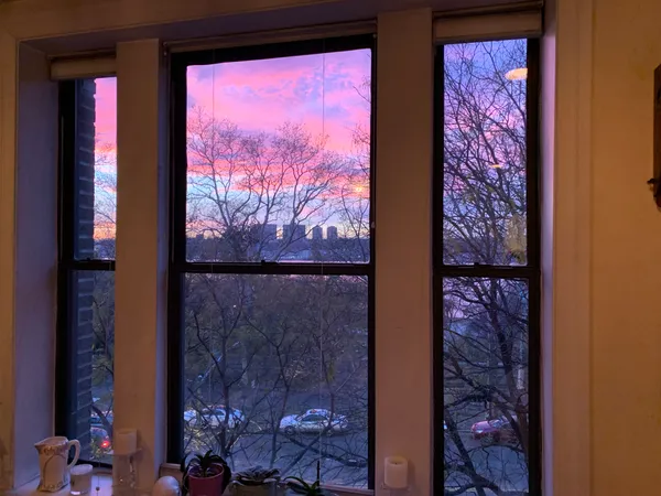 a view of a painting on the wall