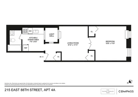 $375,000 | 215 East 88th Street, Unit 4A | Upper East Side