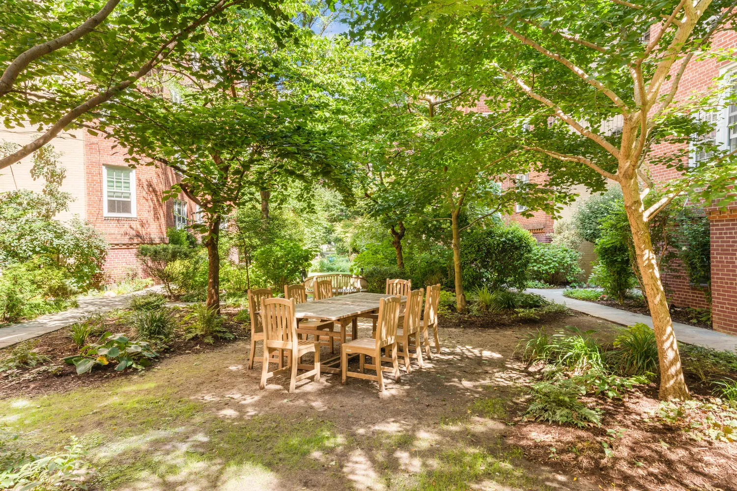 a view of a outdoor space with a patio