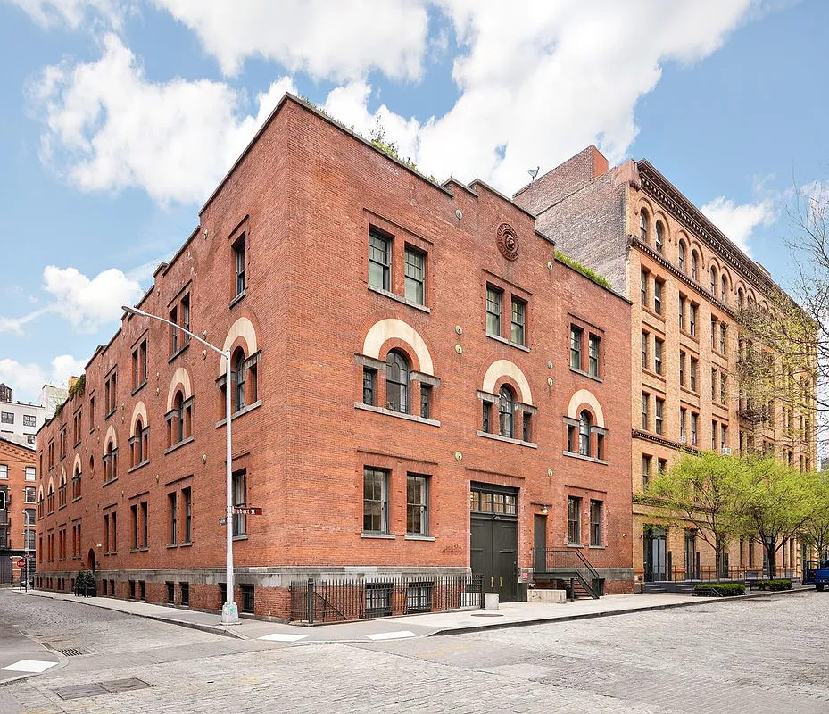 a front view of a building