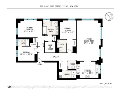$7,680,000 | 200 East 83rd Street, Unit 29B | Upper East Side