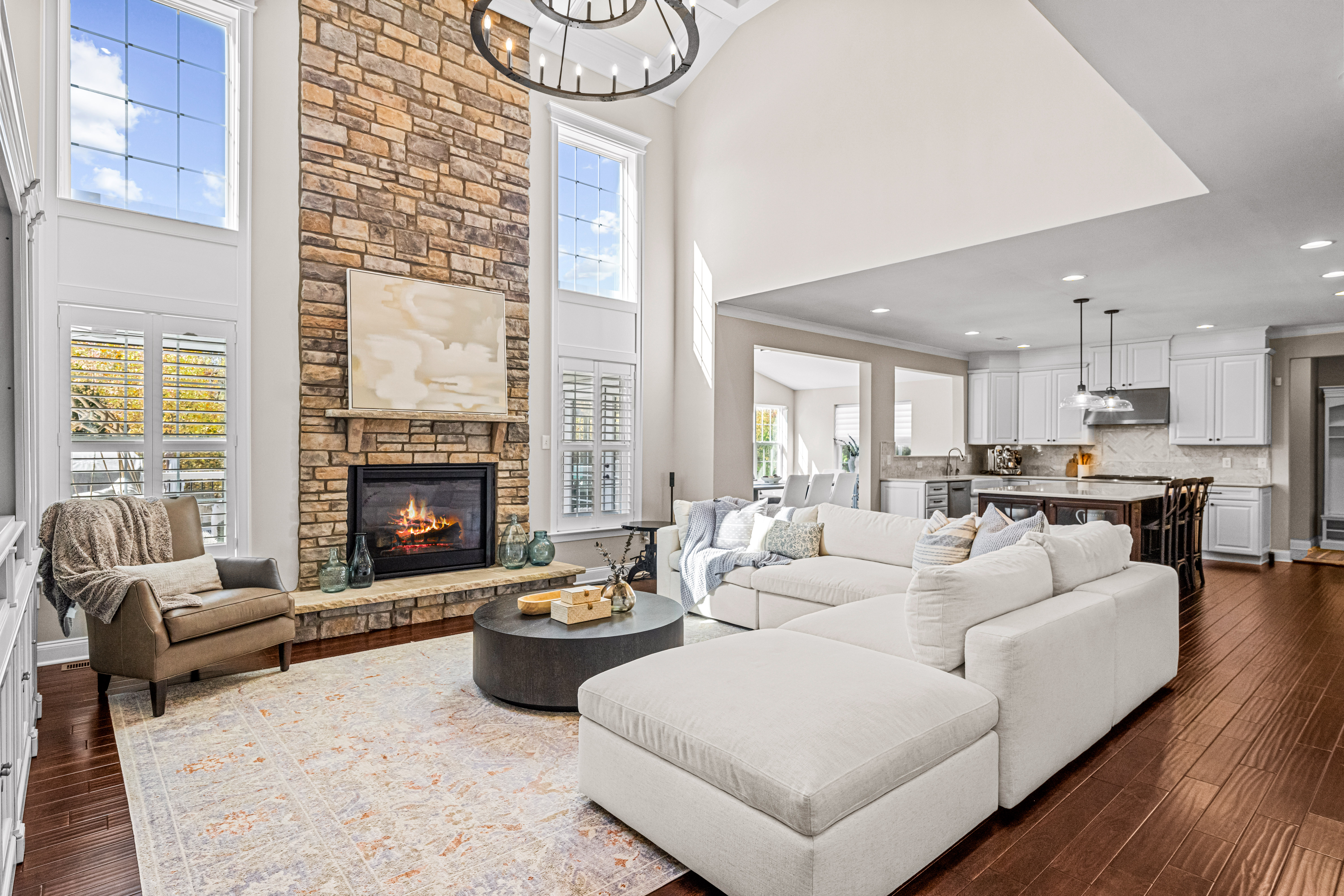 52 Wellesley Way Marlton, NJ 08053 - Photo 37 of 98 a living room with furniture and a fireplace