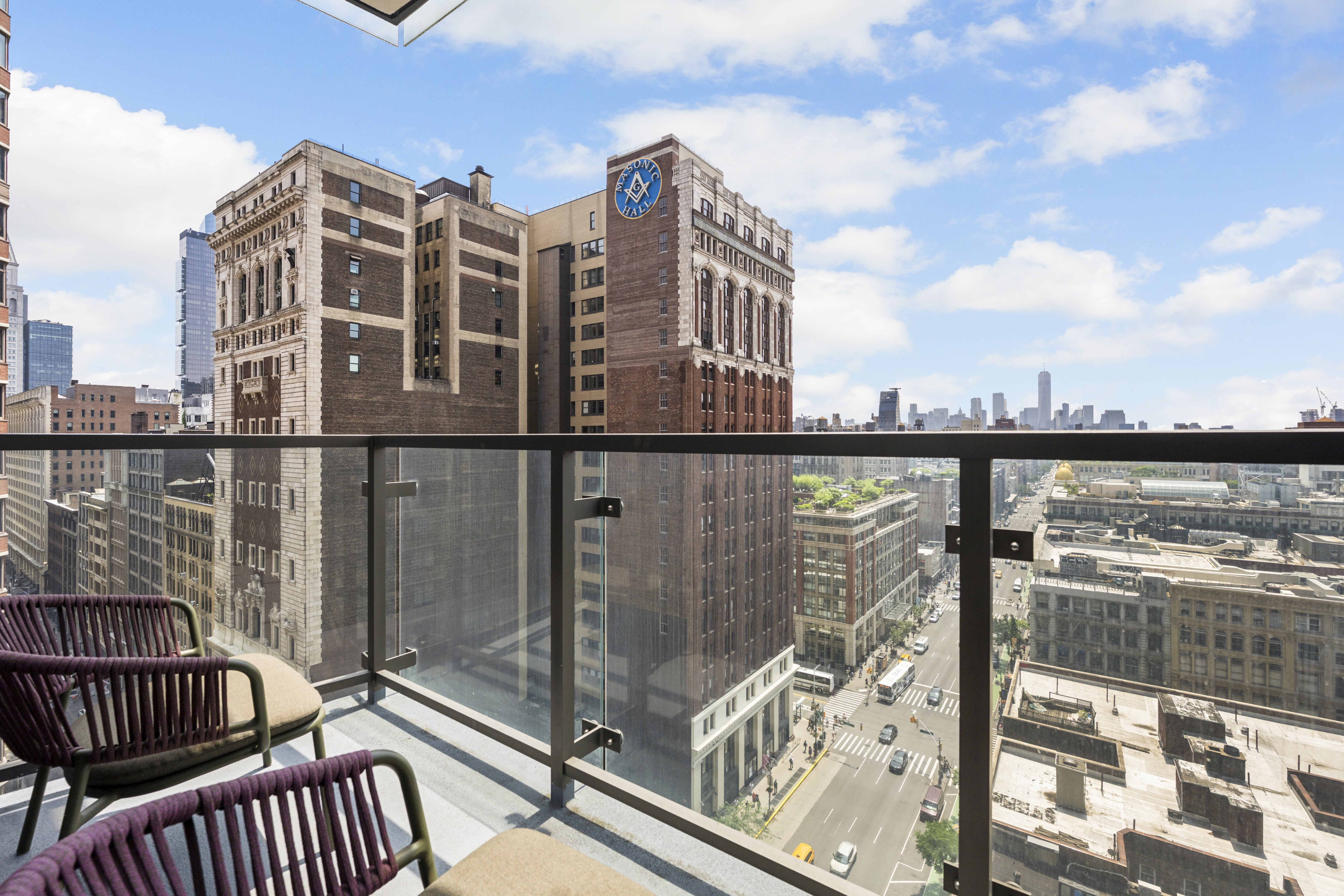 101 West 24th Street, Unit 16D Manhattan, NY 10011 - Photo 3 of 23 a view of a roof deck with couches