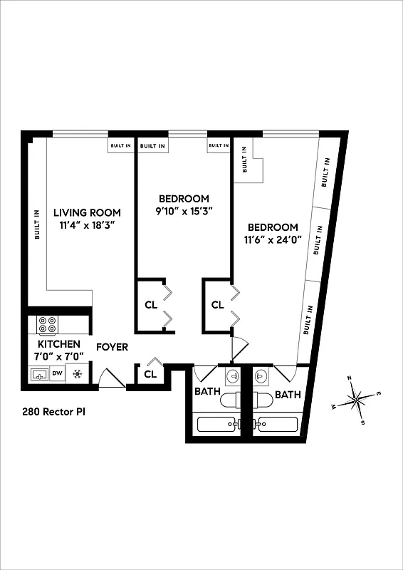 280 Rector Place, Unit 9C Manhattan, NY 10280 - Photo 12 of 12