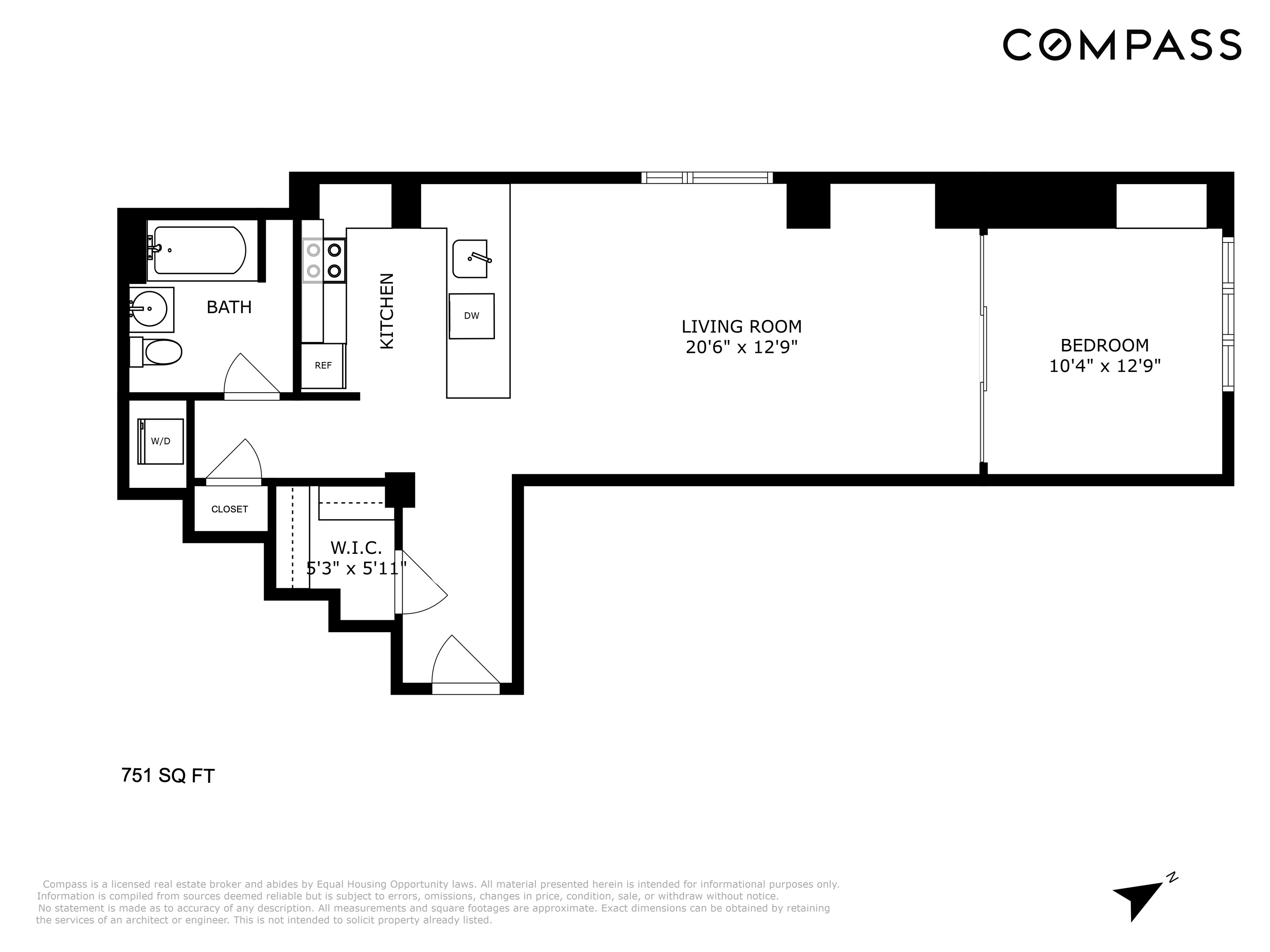 189 Avenue C, Unit 4D Manhattan, NY 10009 - Photo 17 of 17 a picture of a floor plan