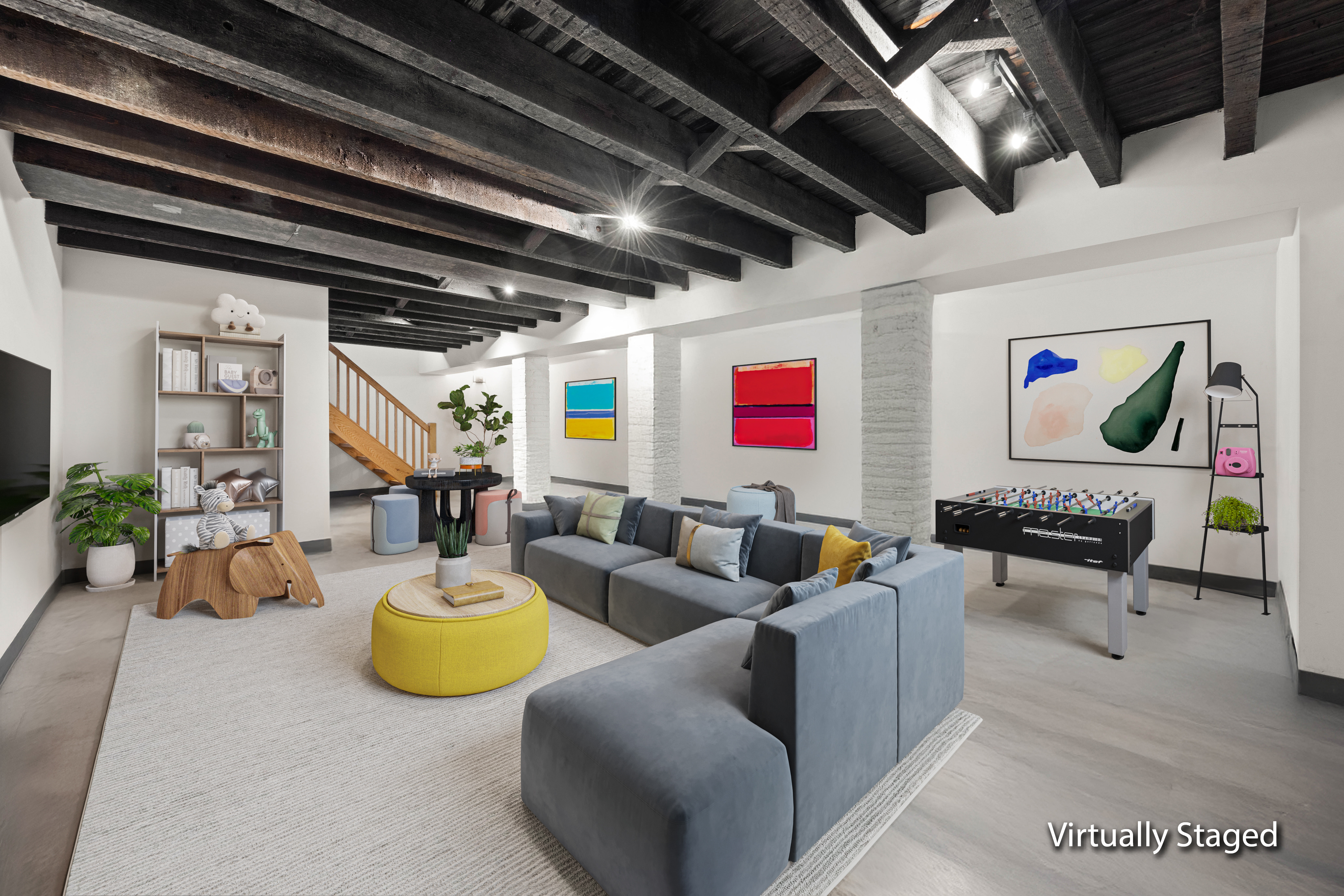 750 Lincoln Place Brooklyn, NY 11216 - Photo 14 of 24 a living room with furniture and a chandelier