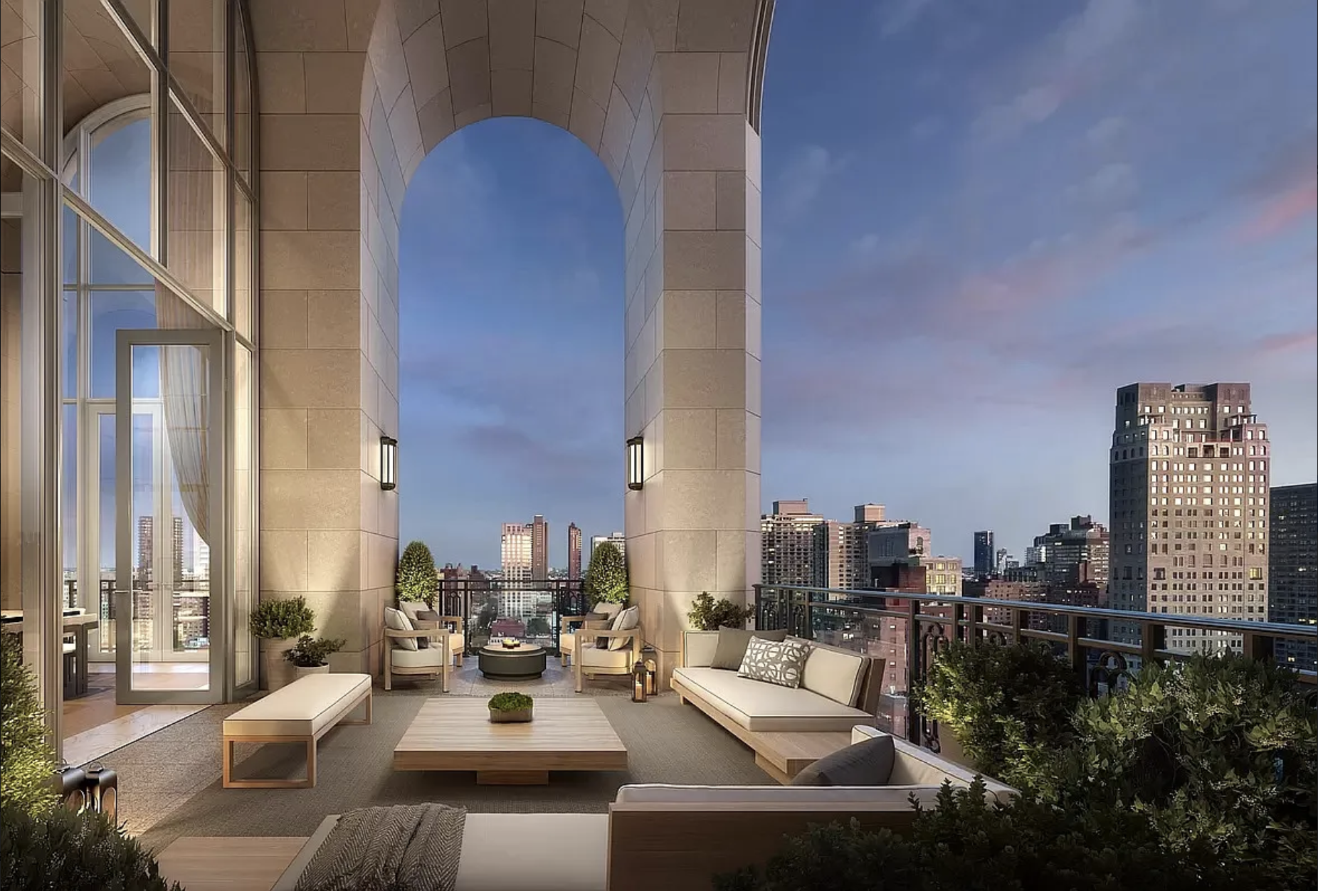 200 East 83rd Street, Unit 24C Manhattan, NY 10028 - Photo 27 of 35 a view of city from balcony with outdoor seating