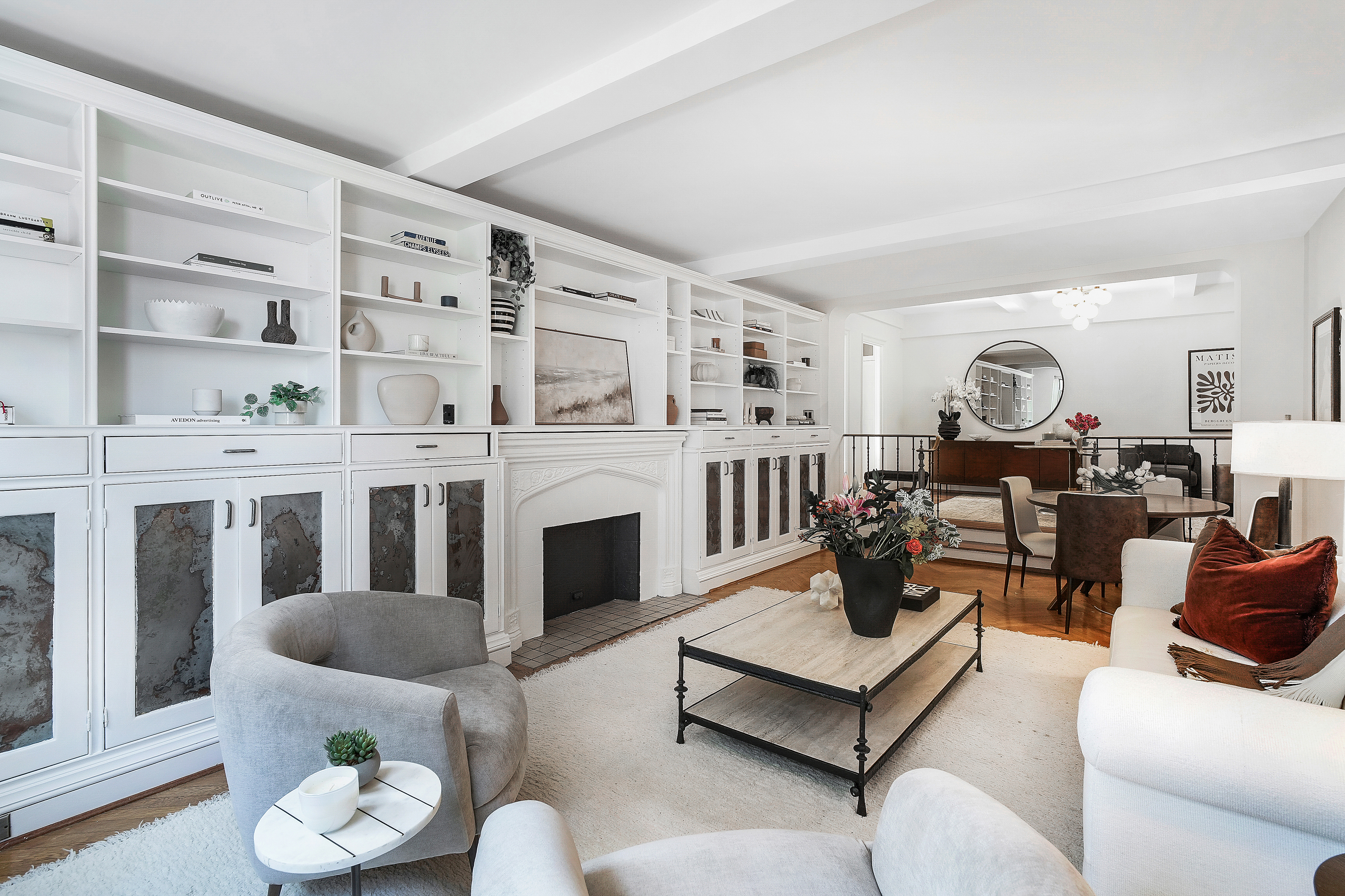 315 Riverside Drive, Unit 11B Manhattan, NY 10025 - Photo 6 of 19 a living room with furniture kitchen view and a window
