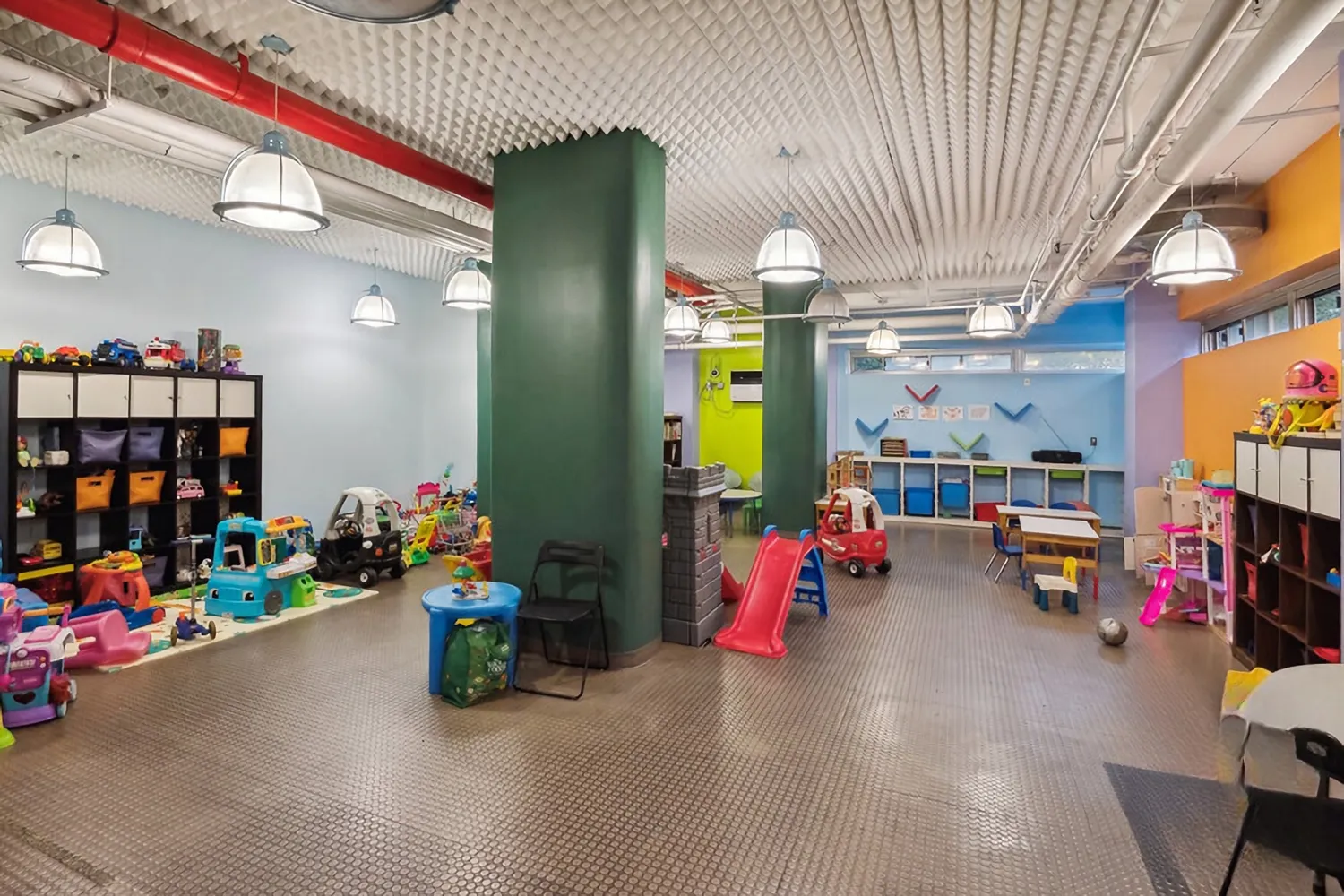 a children room with toys