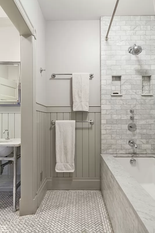 371 9th Street Brooklyn, NY 11215 - Photo 10 of 13 a bathroom with a bathtub and shower