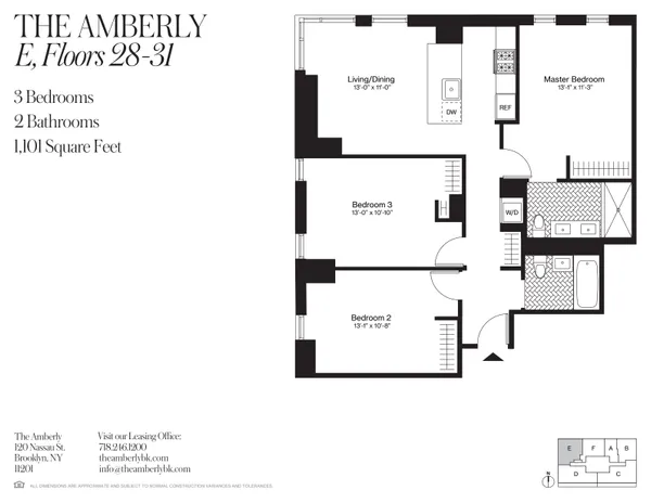 $8,595 | 120 Nassau Street, Unit 31E | Downtown Brooklyn