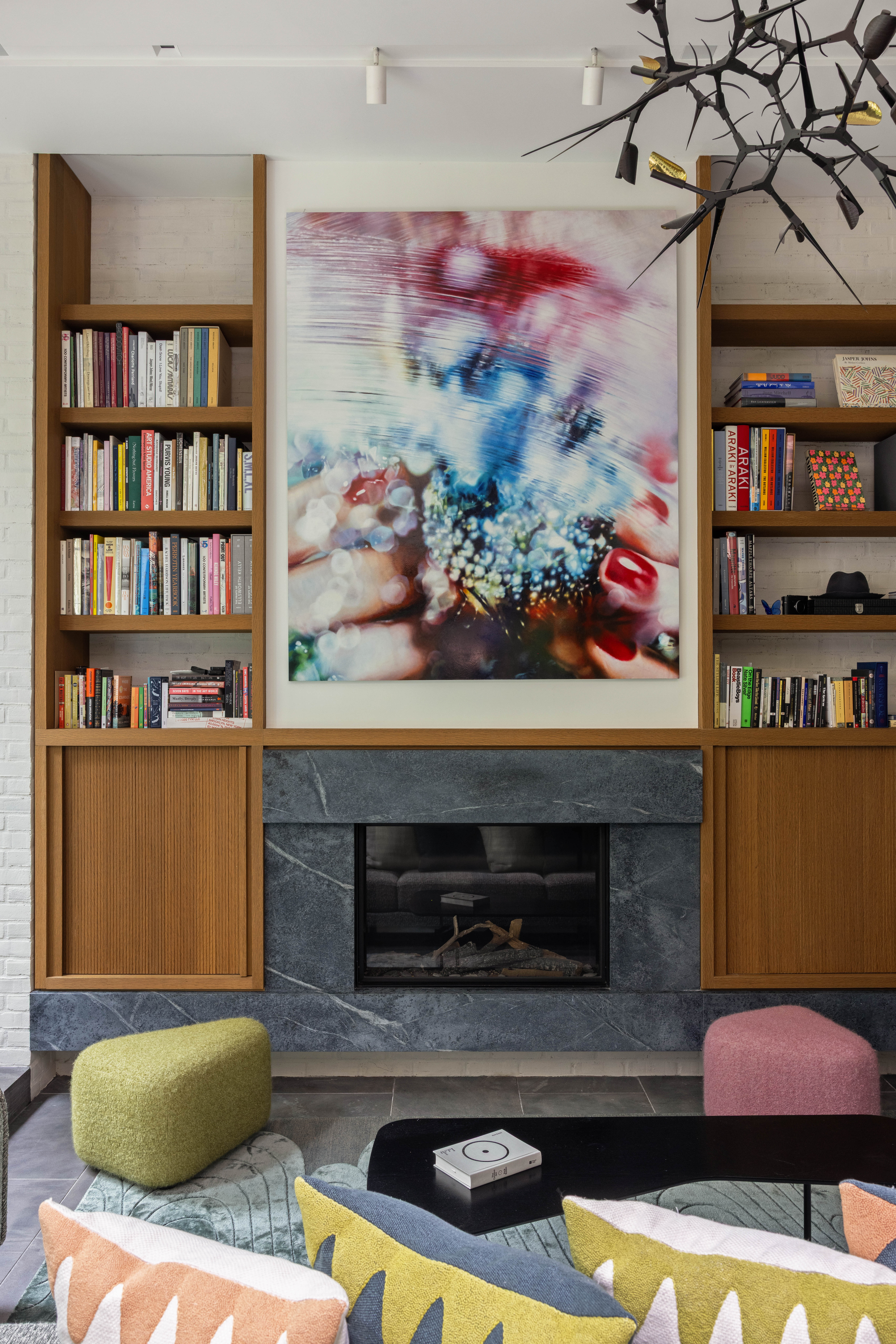 535 1st Street Brooklyn, NY 11215 - Photo 3 of 36 a living room with furniture and a fireplace
