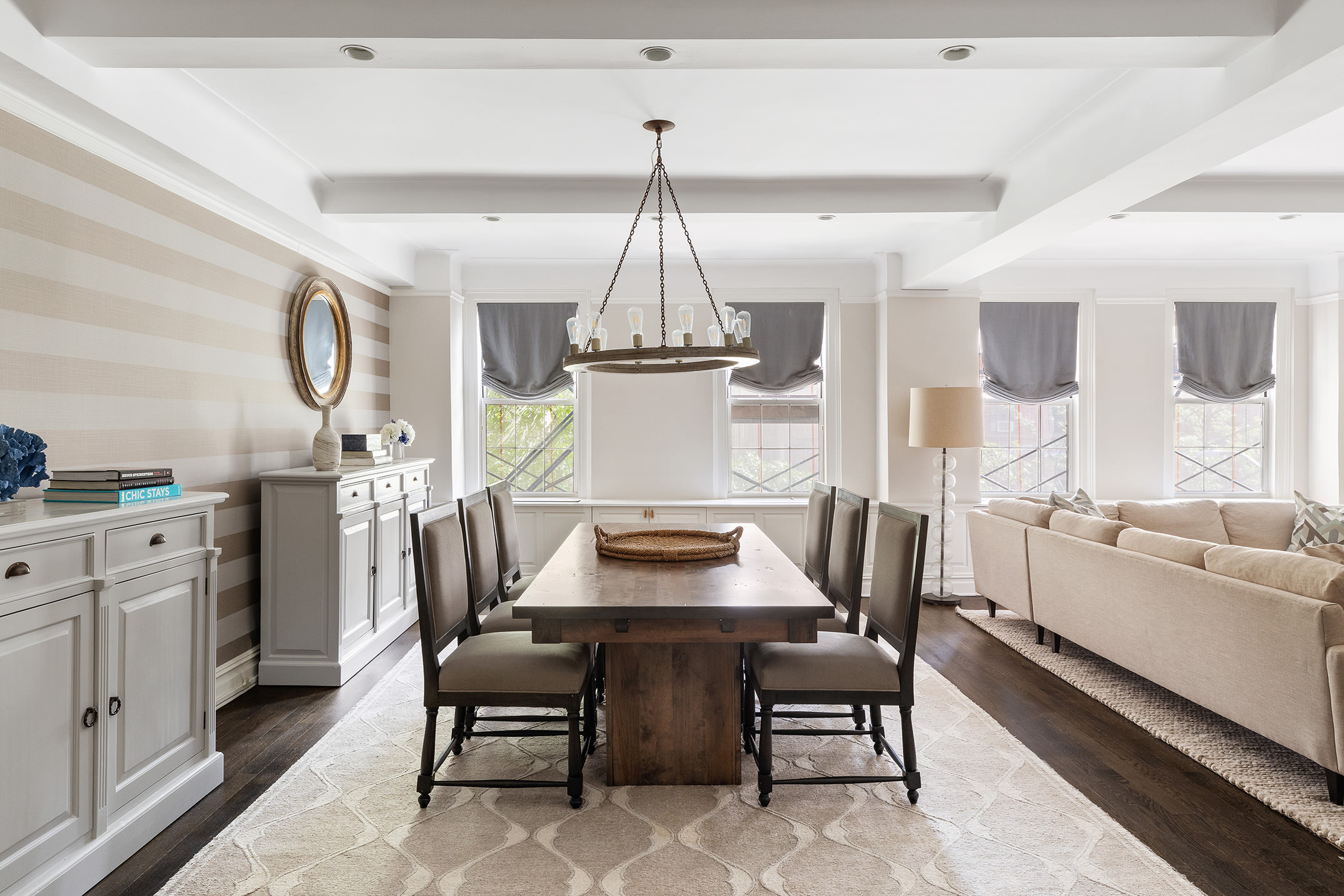 174 West 76th Street, Unit 4GH Manhattan, NY 10023 - Photo 3 of 16 a dining room with furniture and window