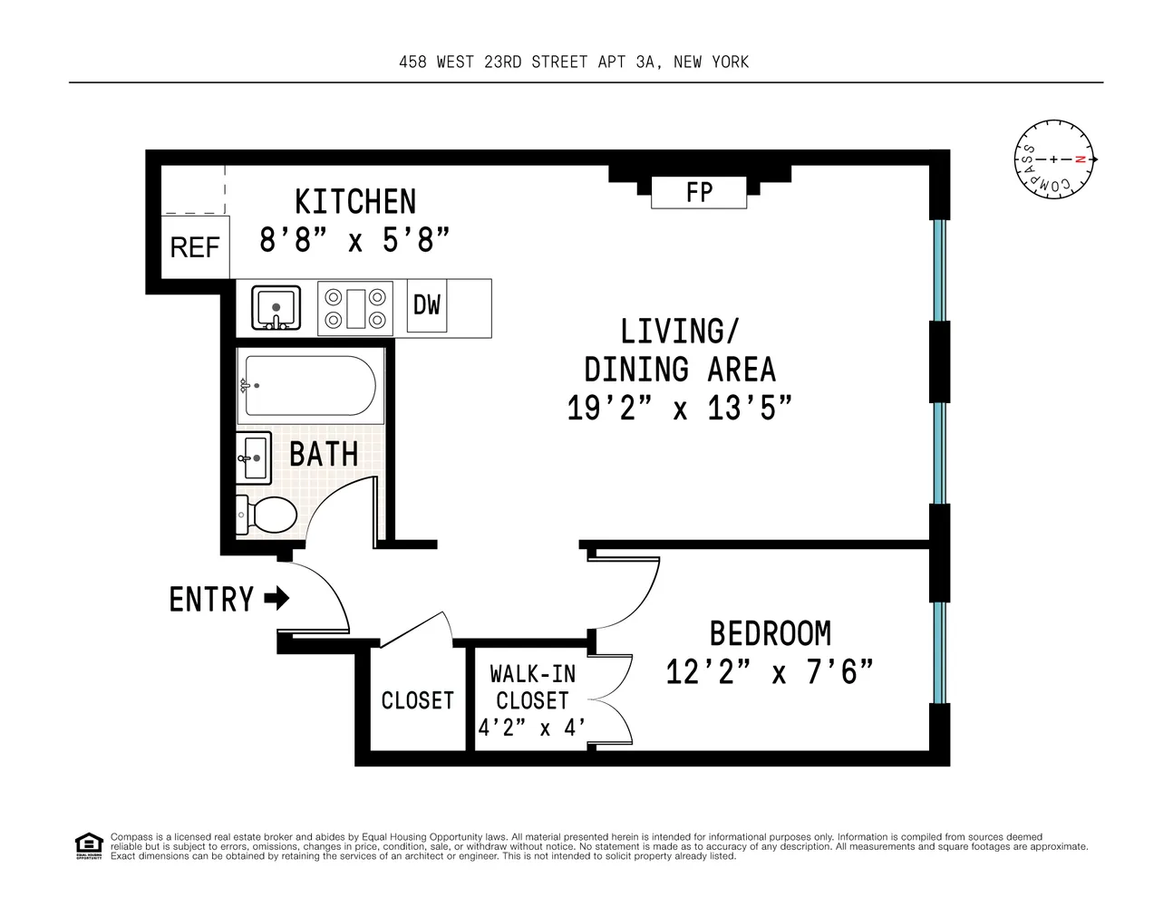 $699,000 | 458 West 23rd Street, Unit 3A | Chelsea