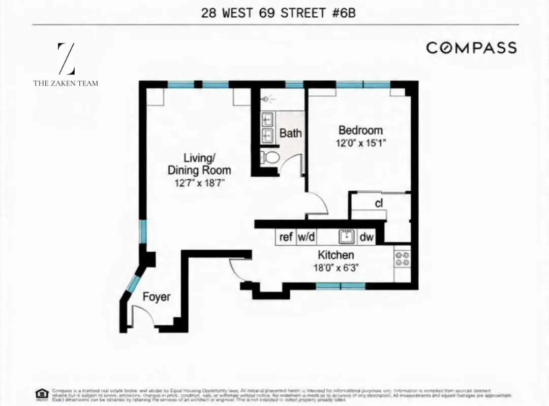 $774,500 | 28 West 69th Street, Unit 6B | Upper West Side
