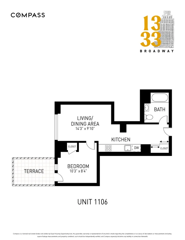 $4,000 | 1333 Broadway, Unit 1106 | Bushwick
