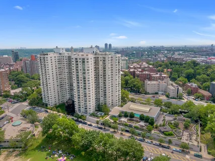 an aerial view of city