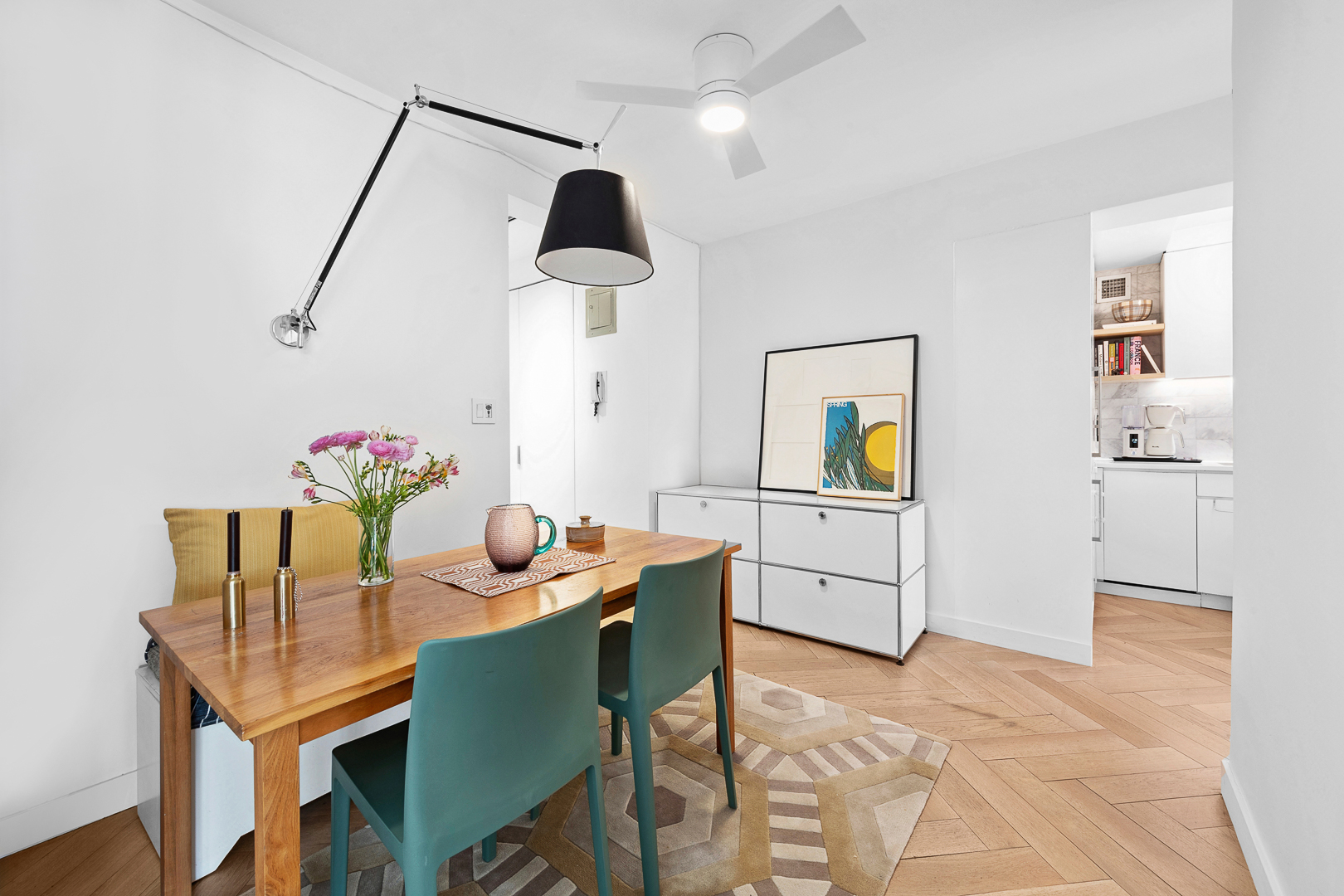 34 Plaza Street East, Unit 110 Brooklyn, NY 11238 - Photo 4 of 12 a dining room with furniture and window
