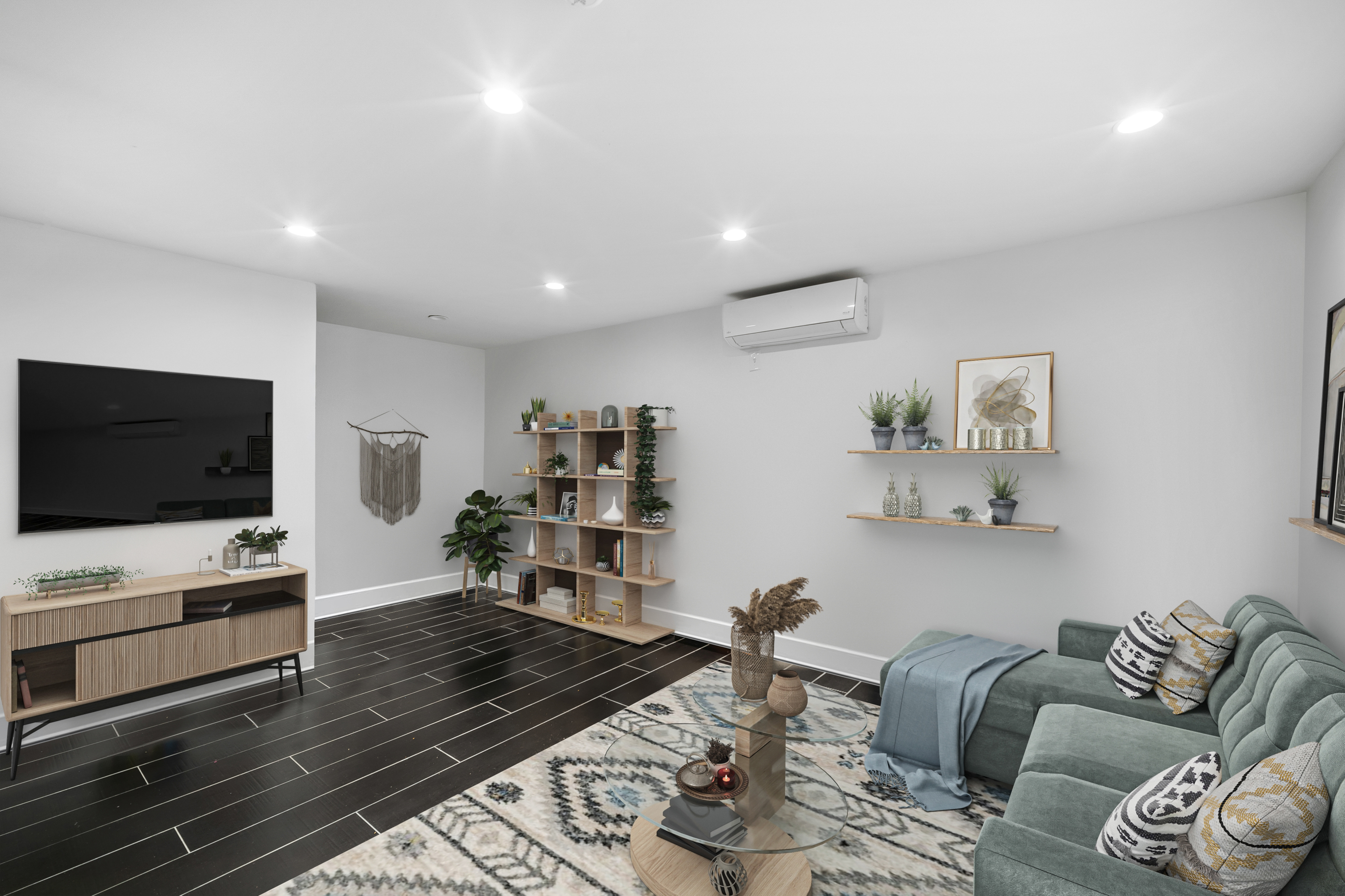 158 15th Street, Unit 1B Brooklyn, NY 11215 - Photo 11 of 14 a living room with furniture and a flat screen tv