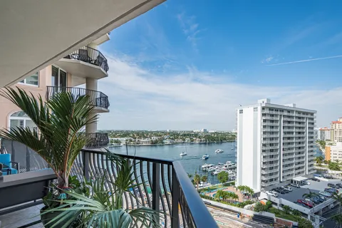 a view balcony with potted plants