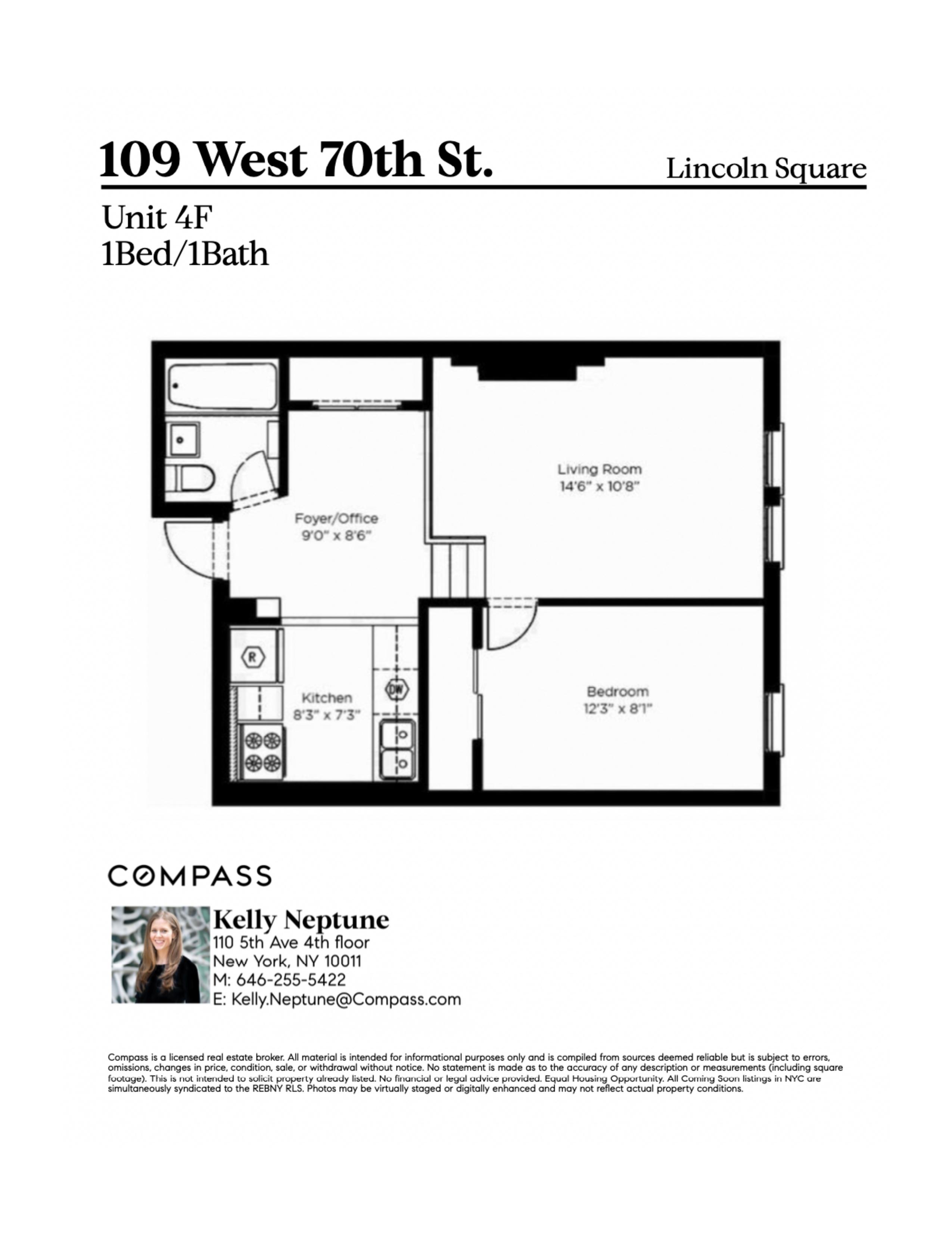 109 West 70th Street, Unit 4F Manhattan, NY 10023 - Photo 2 of 2