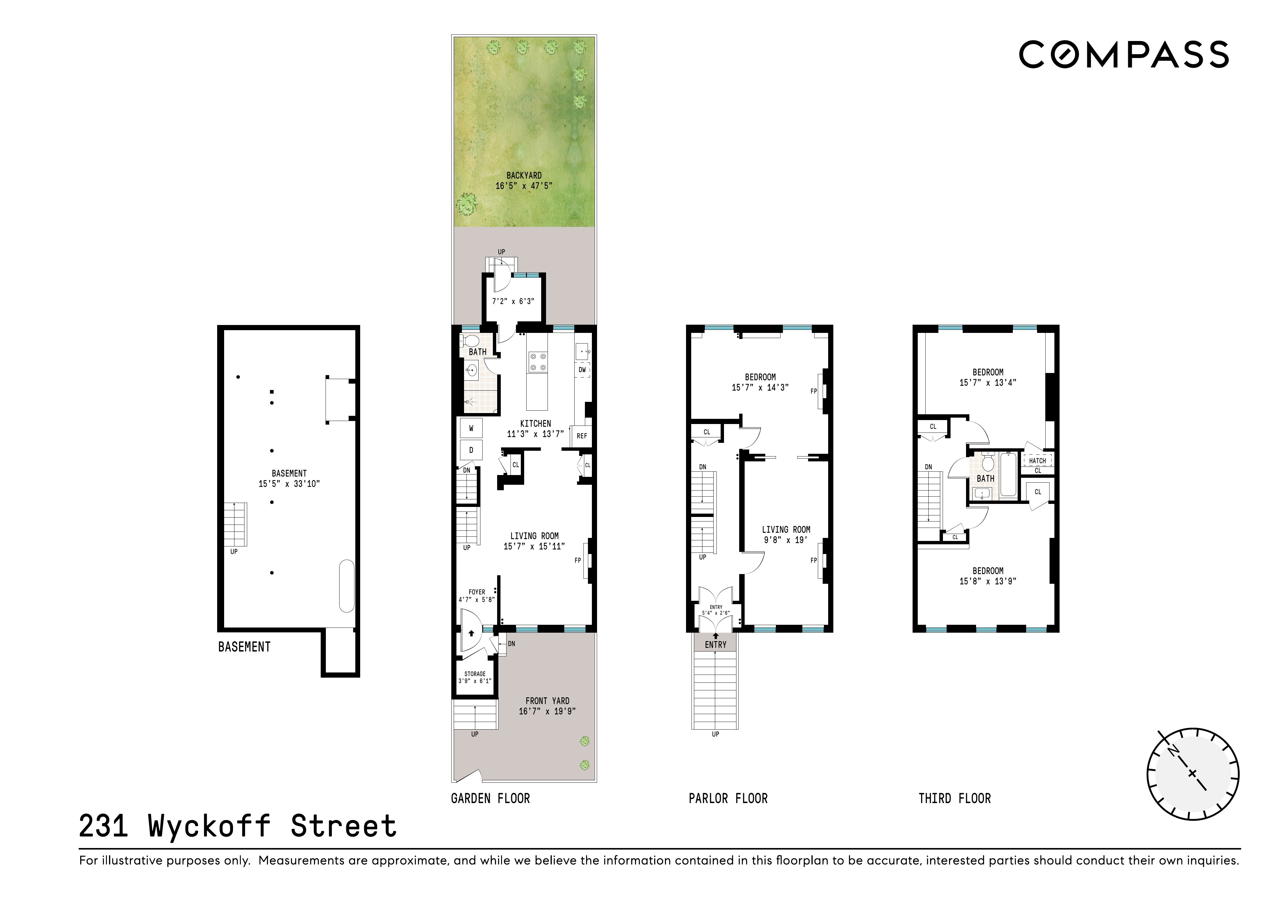231 Wyckoff Street Brooklyn, NY 11217 - Photo 6 of 6 a picture of a floor plan