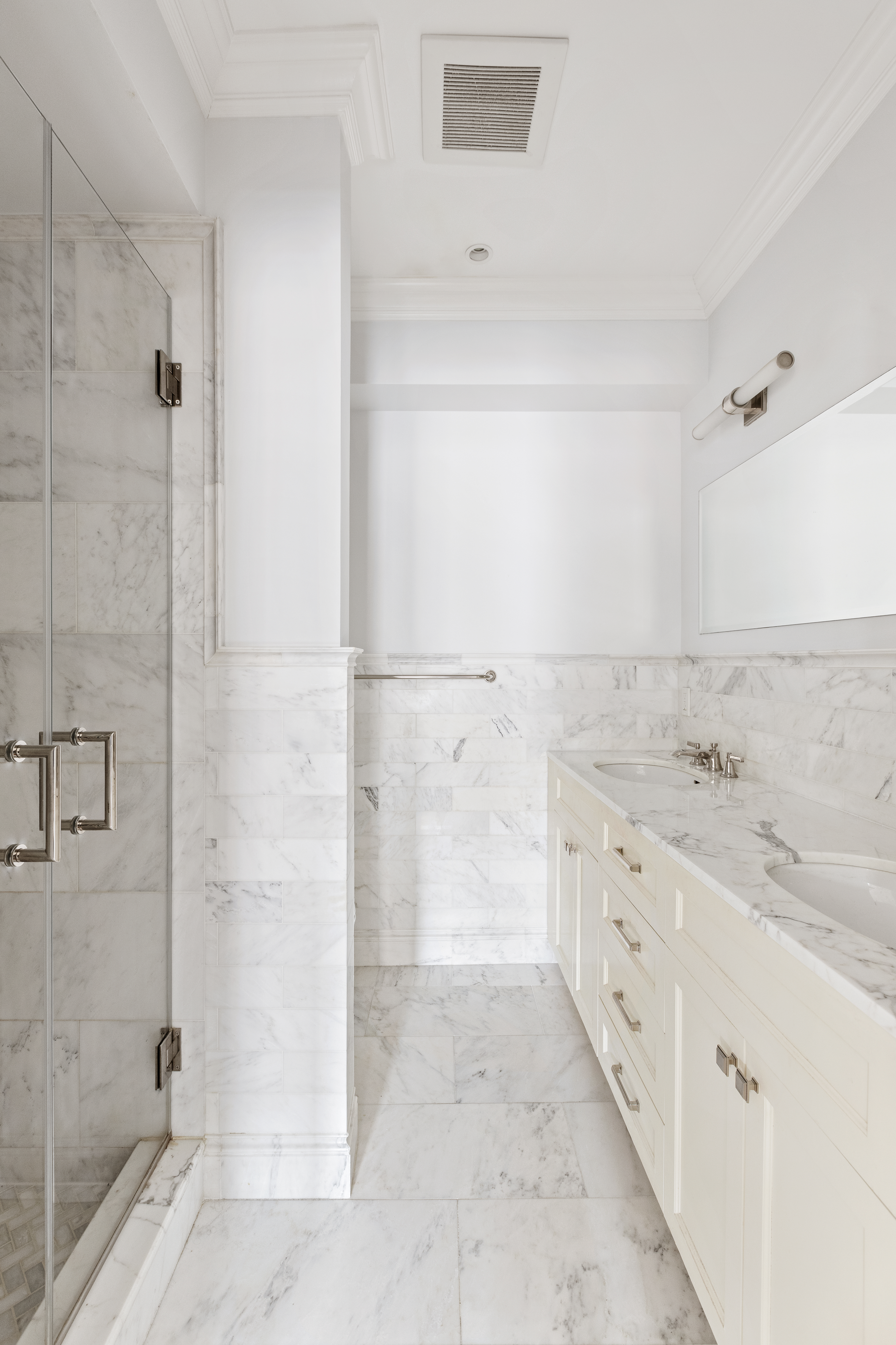 196 Berkeley Place Brooklyn, NY 11217 - Photo 19 of 25 a bathroom with a granite countertop sink a toilet and shower