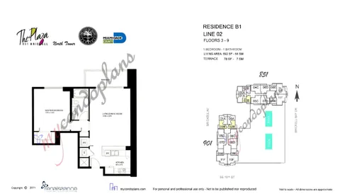 $375,000 | 950 Brickell Bay Drive, Unit 802, Miami, FL 33131
