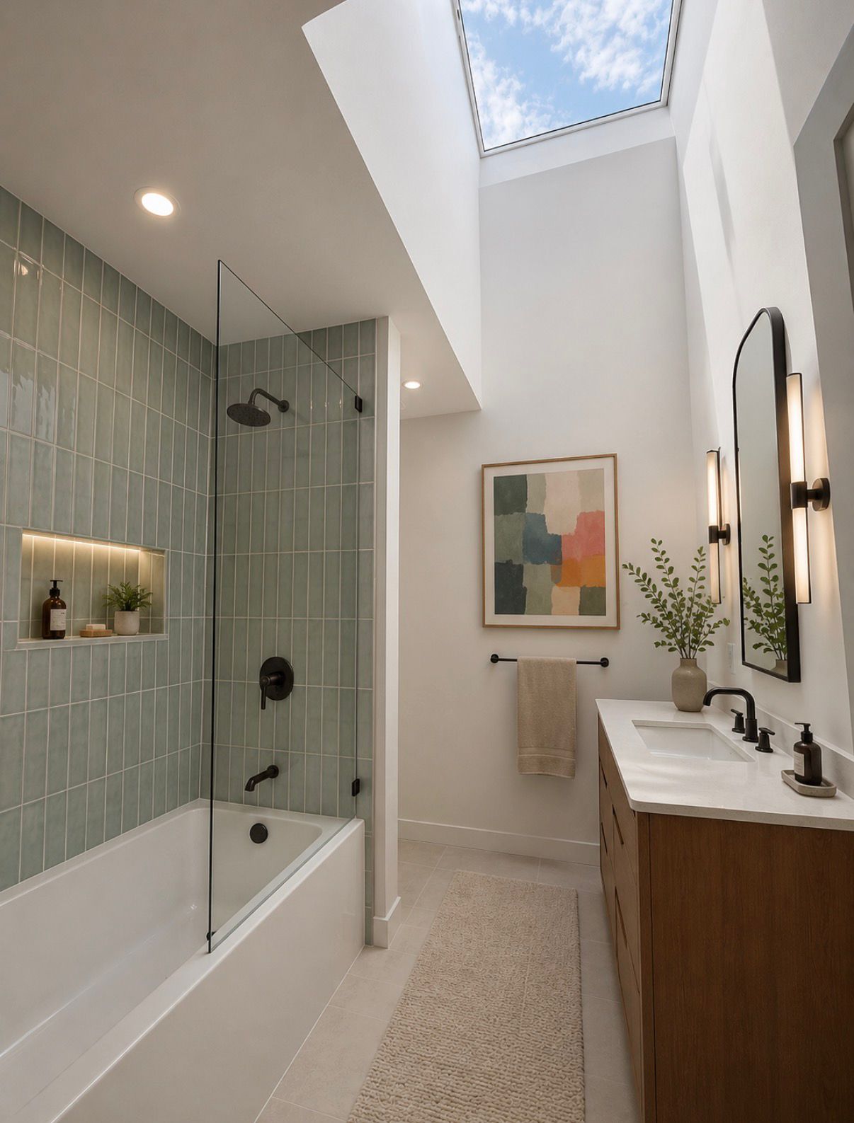 13 Barcroft Road Frenchtown, NJ 08825 - Photo 8 of 11 a bathroom with a tub sink and mirror