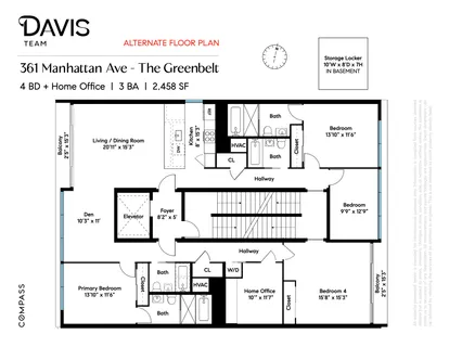 $2,800,000 | 361 Manhattan Avenue, Unit 3AB | Williamsburg