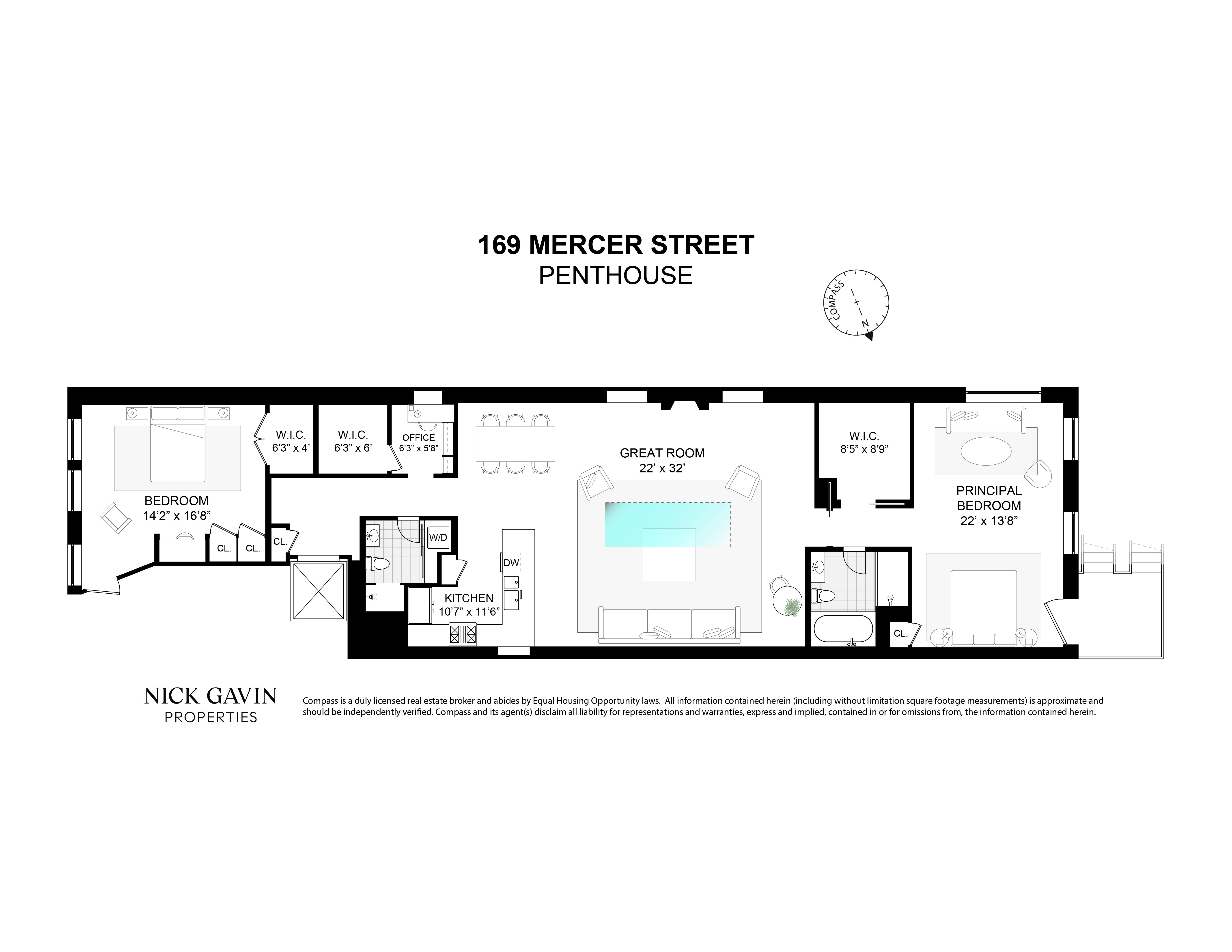 169 Mercer Street, Unit PH Manhattan, NY 10012 - Photo 15 of 15 a picture of a bench in front of a white house