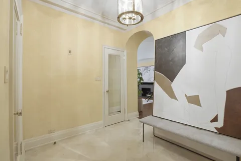 a view of an entryway with staircase