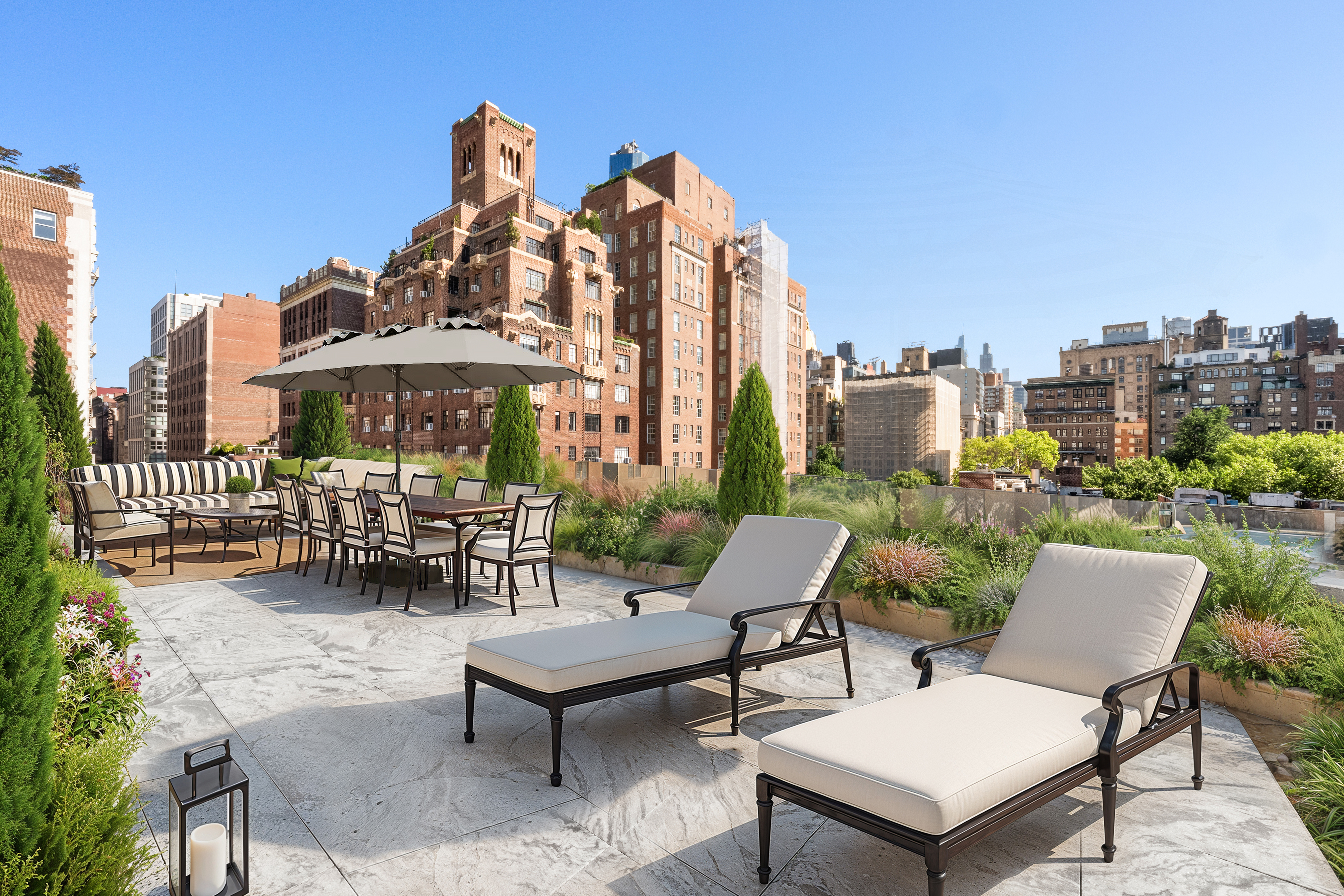 78 Irving Place, Unit PH Manhattan, NY 10003 - Photo 17 of 27 a view of a terrace with furniture