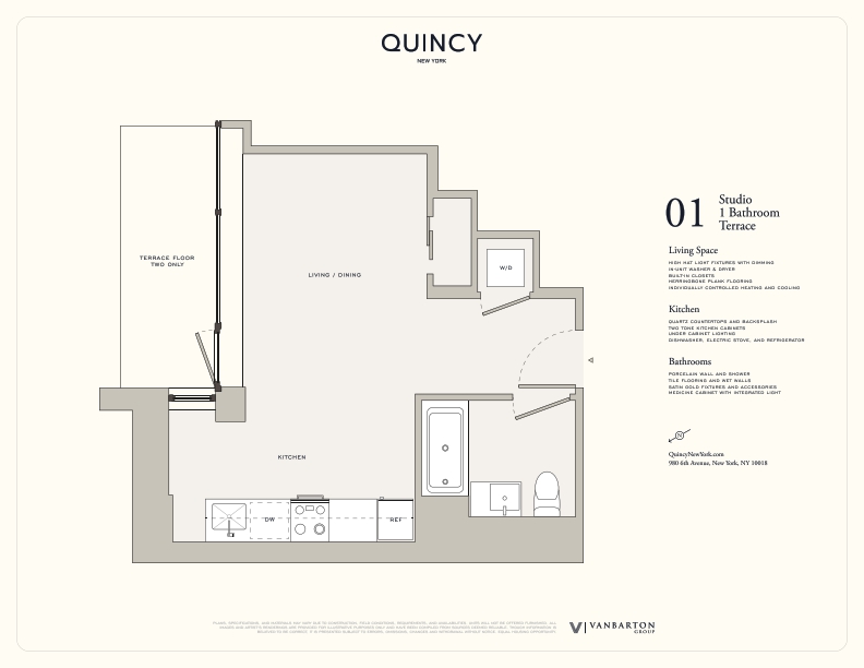 980 6th Avenue, Unit 201 Manhattan, NY 10018 - Photo 14 of 14 a picture of a floor plan