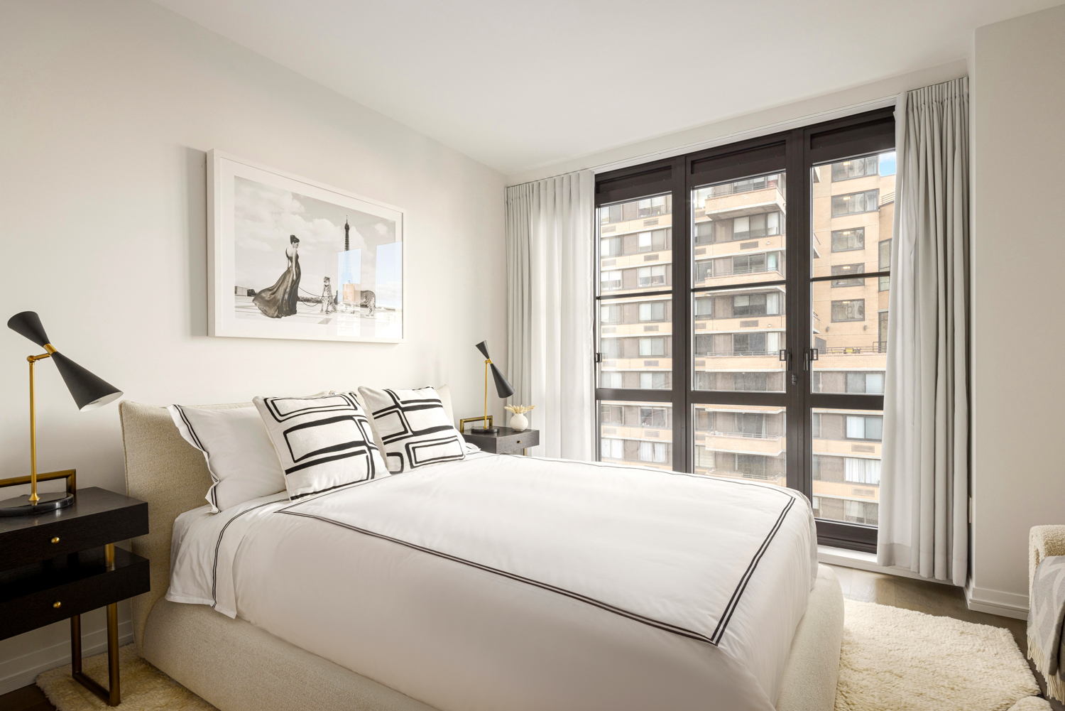 250 West 96th Street, Unit 10C Manhattan, NY 10025 - Photo 7 of 25 a bedroom with a large bed and a window