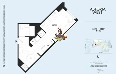 $3,125 | 30-77 Vernon Boulevard, Unit 535W | Astoria