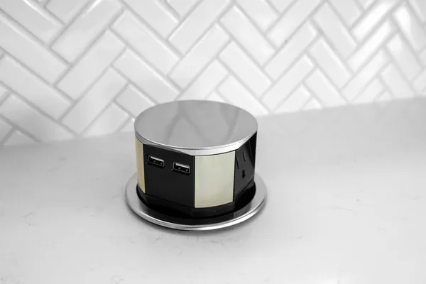 a view of a sink in a shelf