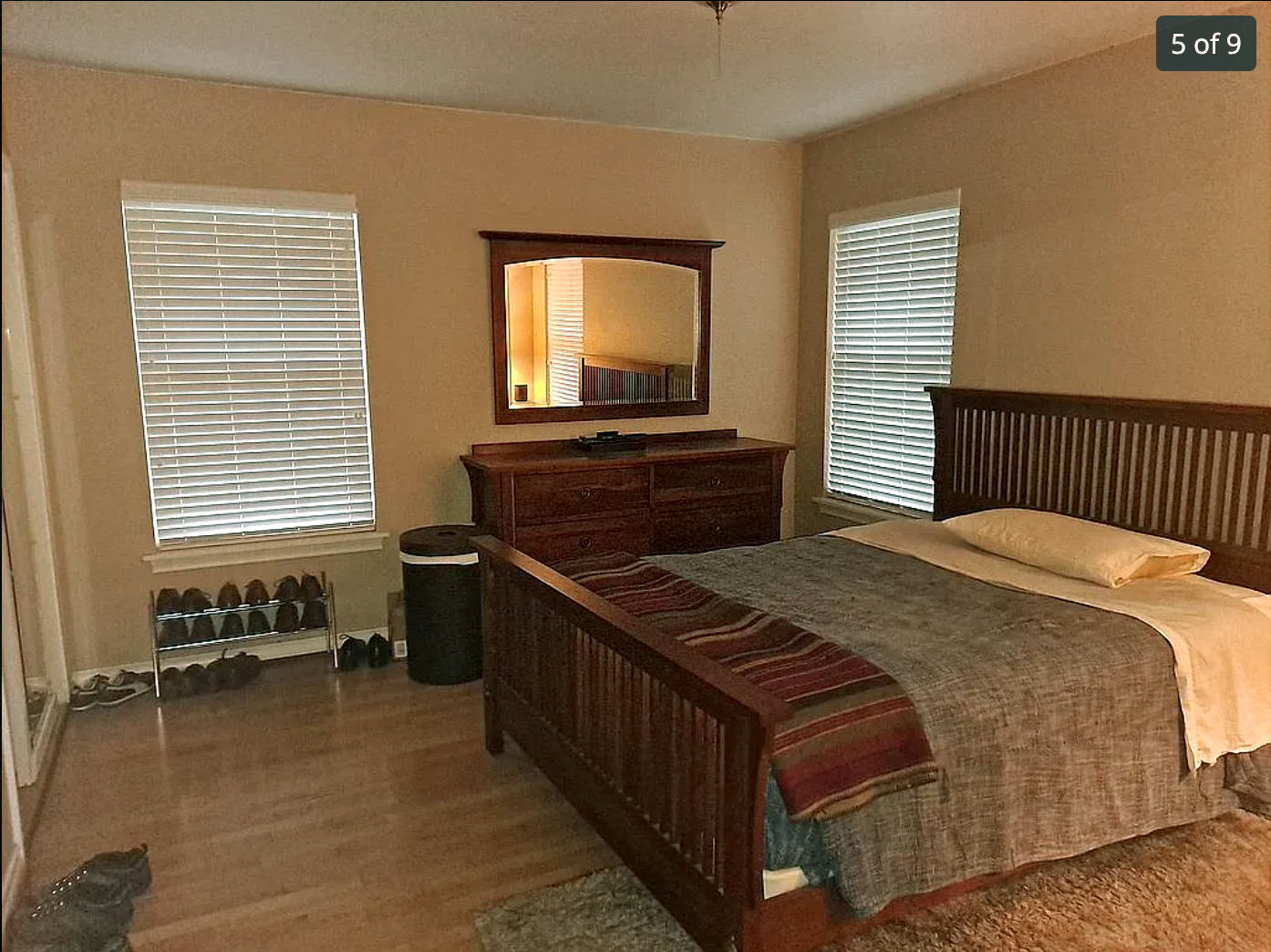 316 Classen Drive Dallas, TX 75218 - Photo 4 of 9 a bedroom with a bed and a window