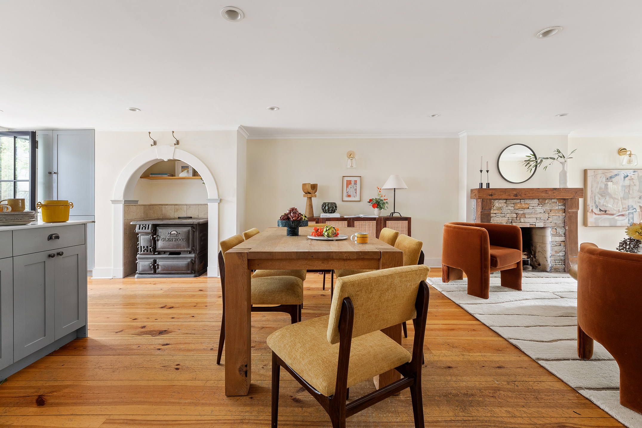 439 Sackett Street Brooklyn, NY 11231 - Photo 10 of 25 a view of a livingroom with furniture and a fireplace