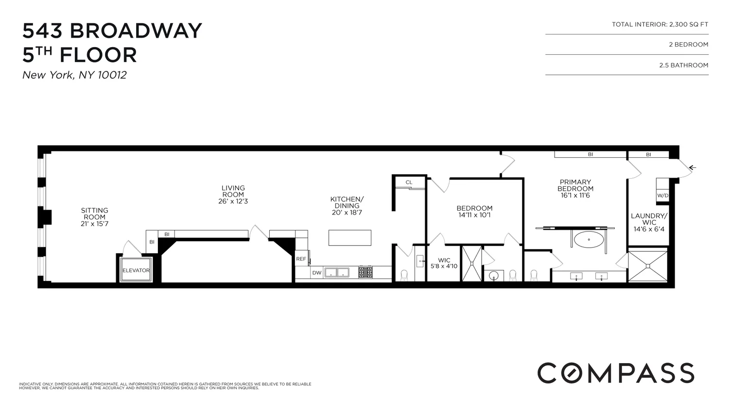 $3,295,000 | 543 Broadway, Unit 6 | SoHo
