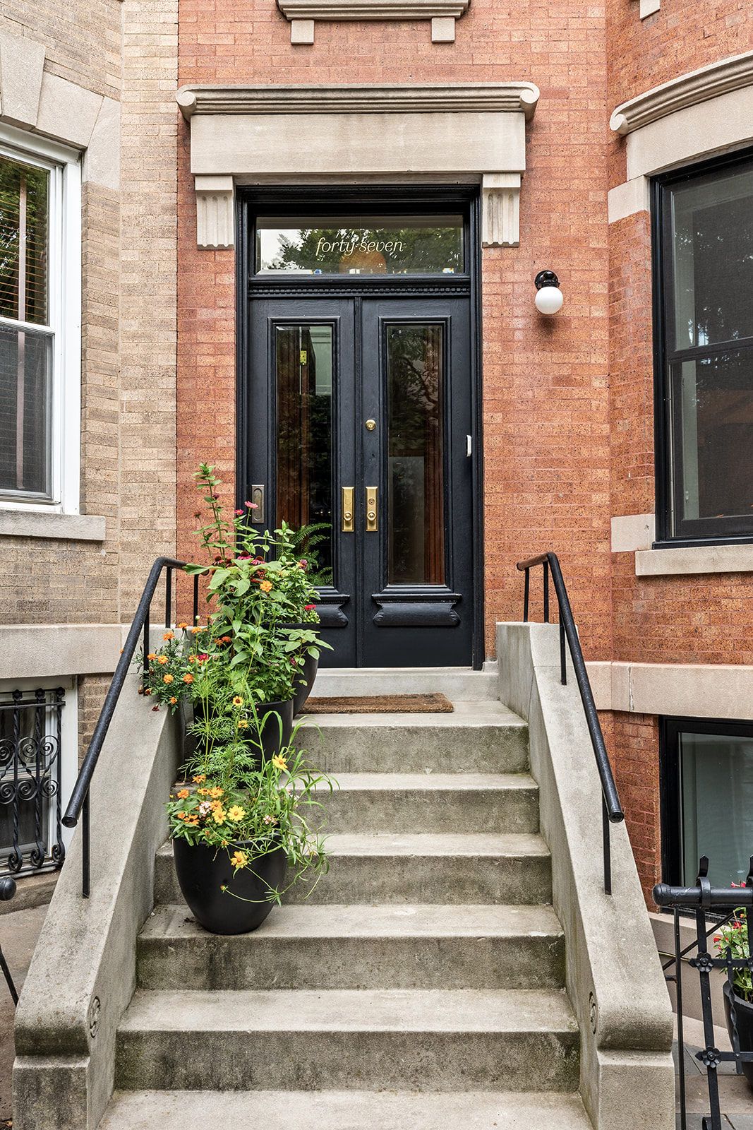 47 Sherman Street, Unit 2 Brooklyn, NY 11215 - Photo 12 of 23 a front view of a house with potted plants