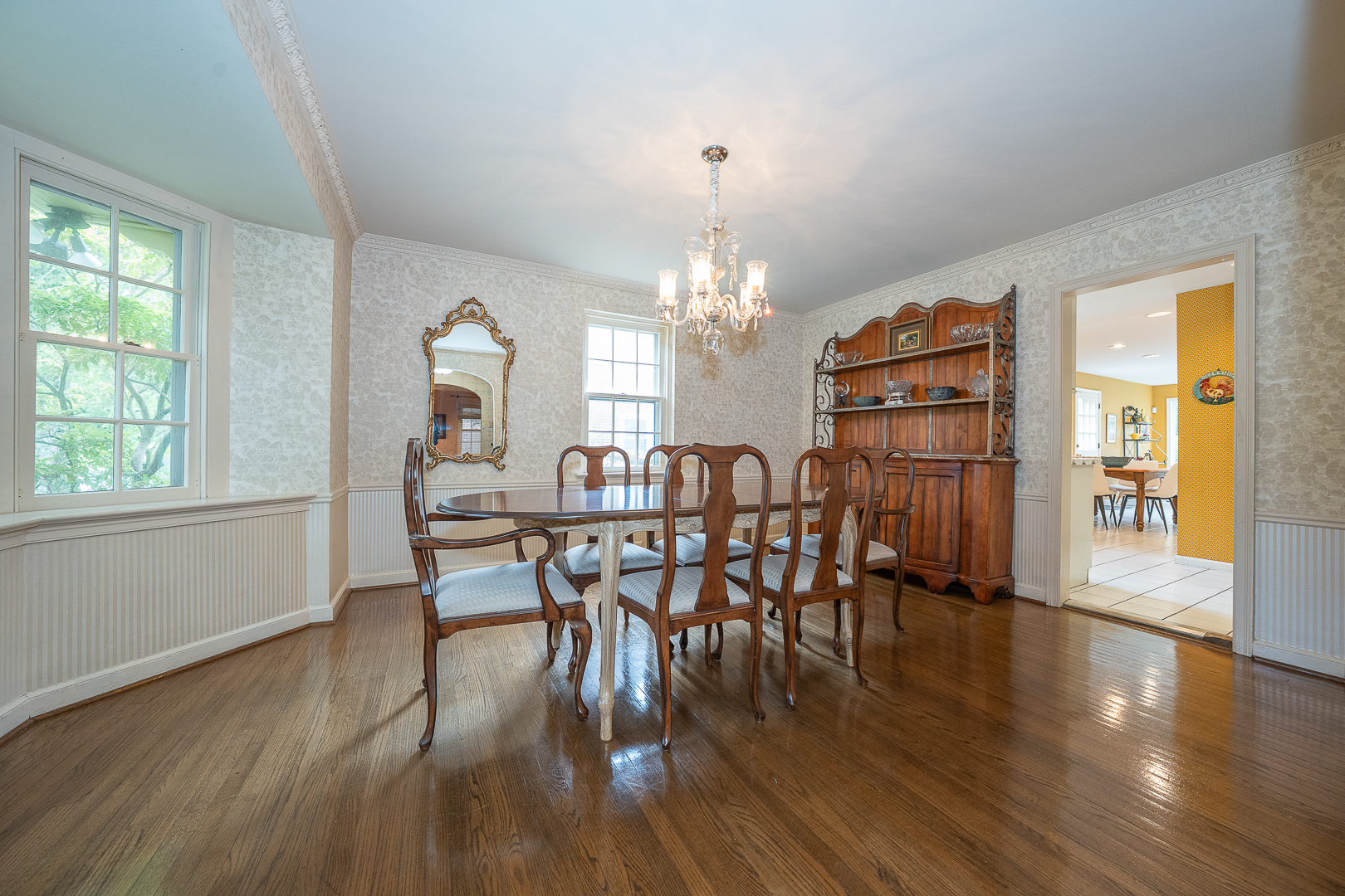 519 Mercer Road Merion Station, PA 19066 - Photo 12 of 58 a view of a dining room with furniture window and wooden floor