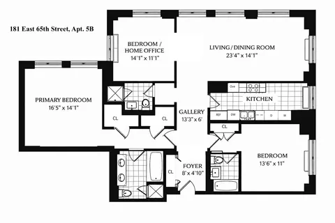$3,750,000 | 181 East 65th Street, Unit 5B | Lenox Hill